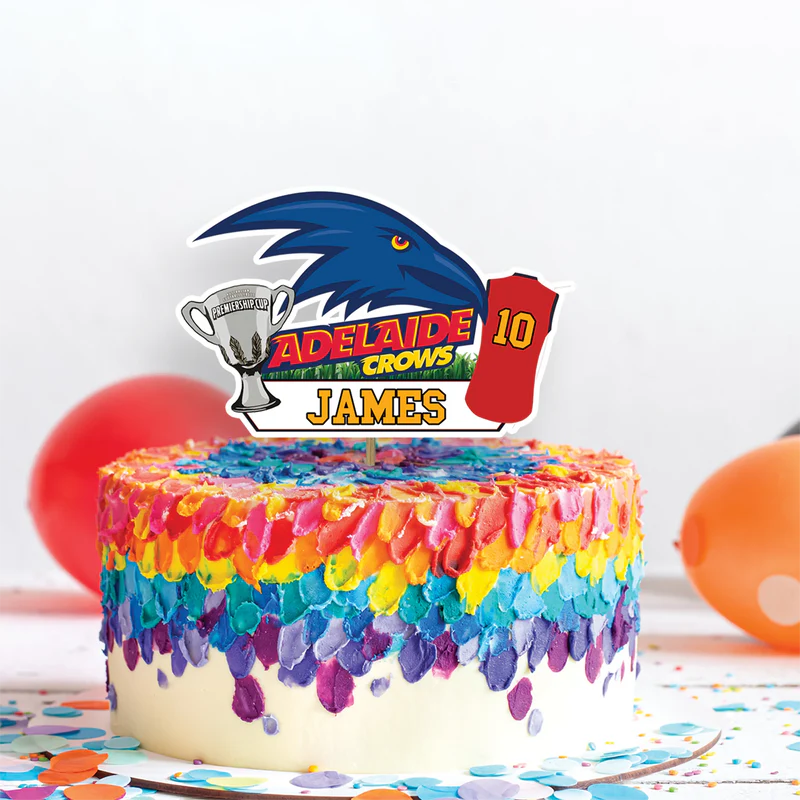 Adelaide Crows Birthday Decorations, Adelaide FC AFL Party Supplies, AFL Clubs Themed, Adelaide Crows Digital Template, Editable Adelaide Crows Image SVG PNG