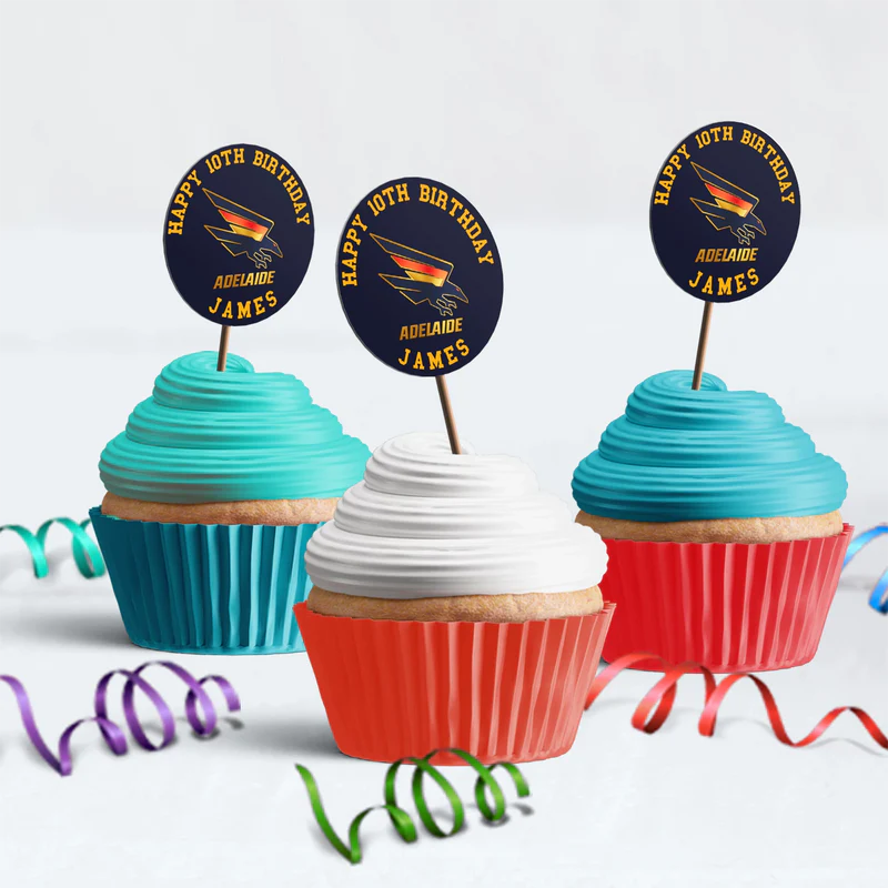 Adelaide Crows Birthday Decorations, Adelaide FC AFL Party Supplies, AFL Clubs Themed, Adelaide Crows Digital Template, Editable Adelaide Crows Image SVG PNG