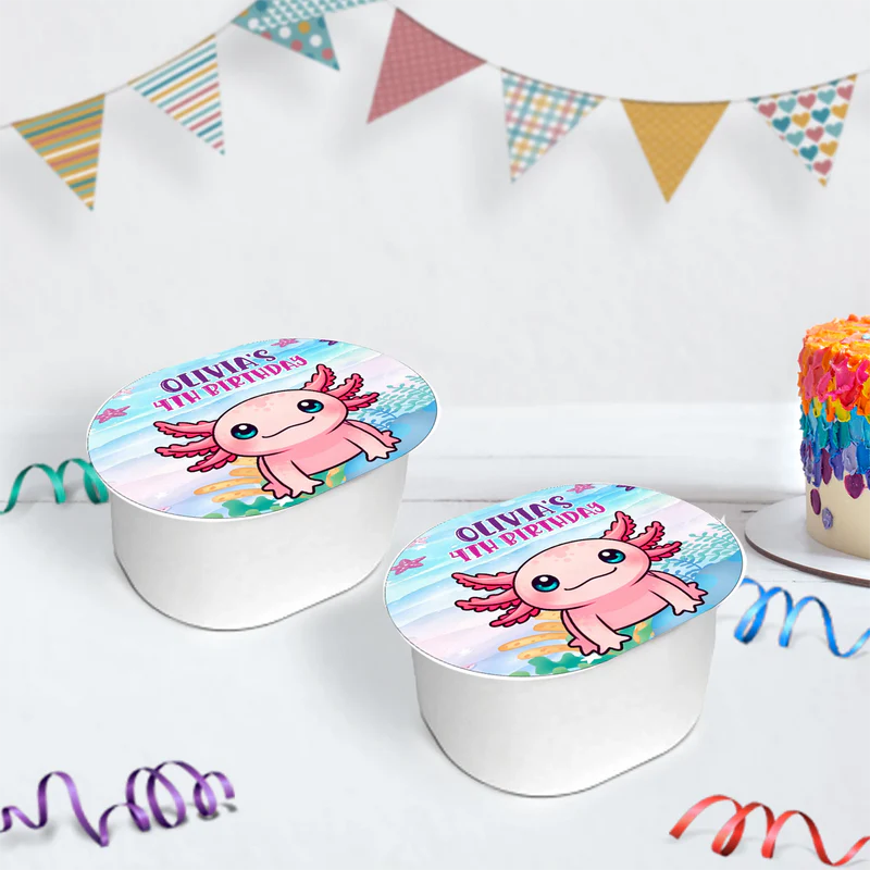 Axolotl Birthday Decorations, Axolotl birthday Party Supplies, Axolotl Themed, Axolotl Digital Template, Editable Axolotl Image SVG PNG