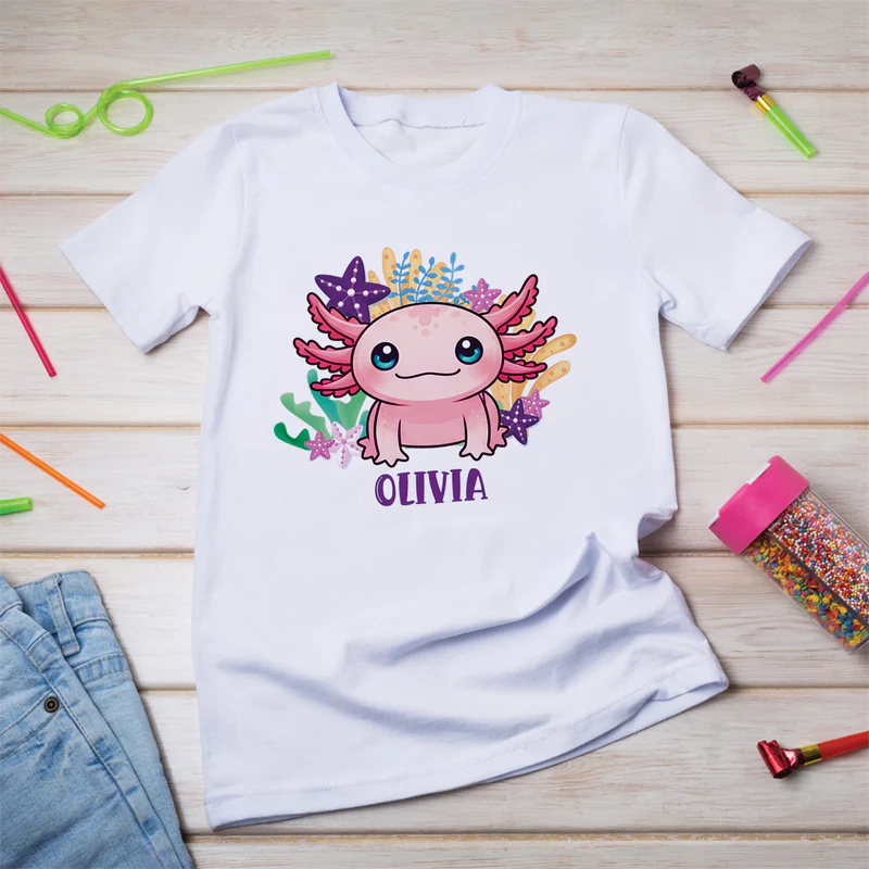 Axolotl Birthday Decorations, Axolotl birthday Party Supplies, Axolotl Themed, Axolotl Digital Template, Editable Axolotl Image SVG PNG