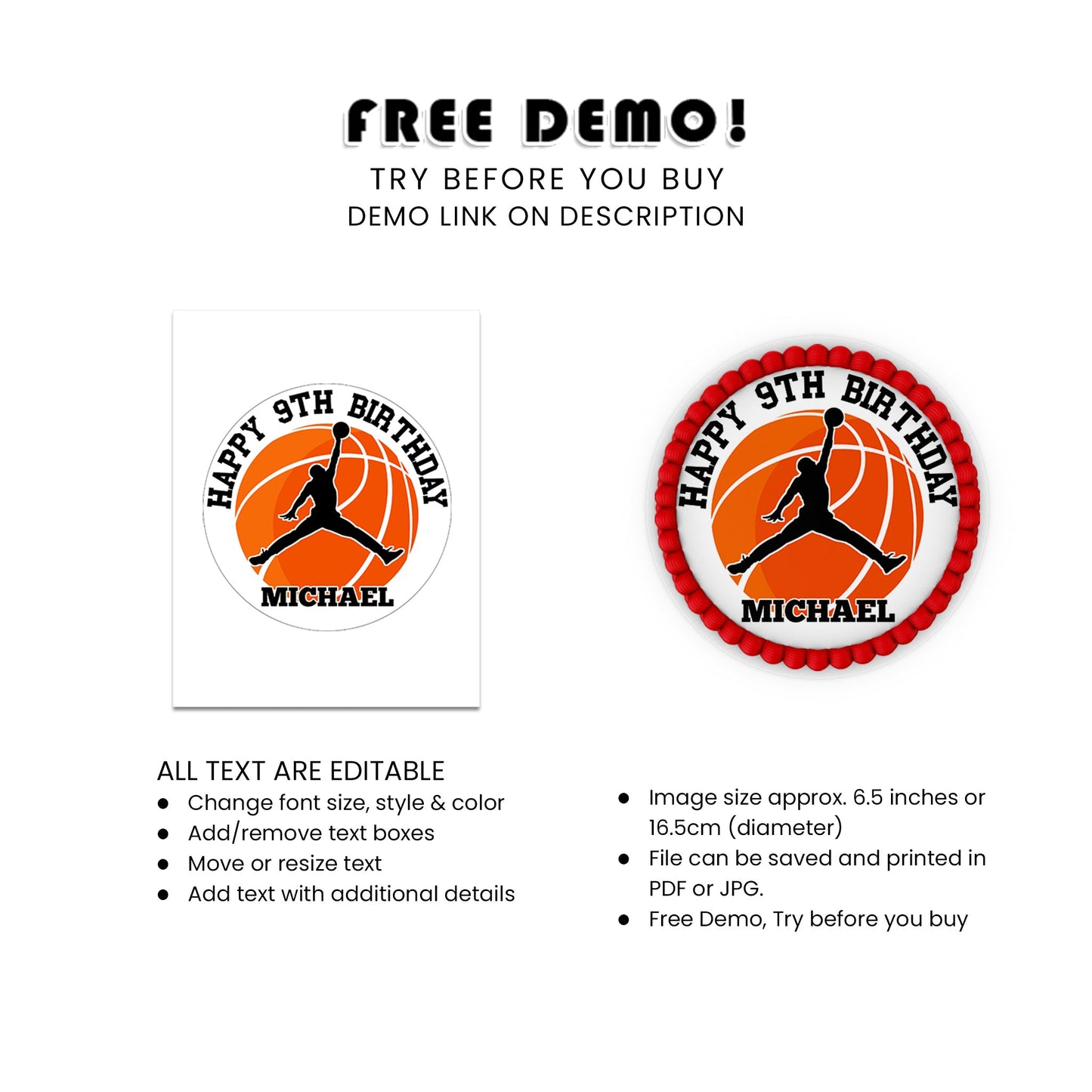 Make Your Cake Stand Out - Air Jordan Personalized Icing Sheet Cake Images