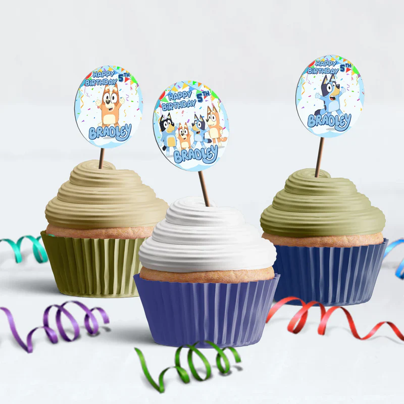 Bluey Birthday Decorations, Bluey and Bingo Party Supplies, Bluey Themed, Bluey Digital Template, Editable Bluey Image SVG PNG