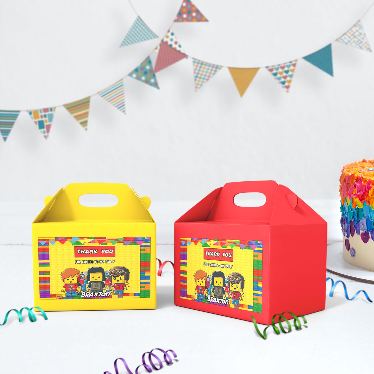 Lego City Birthday Decorations, Building Blocks Party Supplies, Bricks Themed, Lego Digital Template, Editable Brick Image SVG PNG