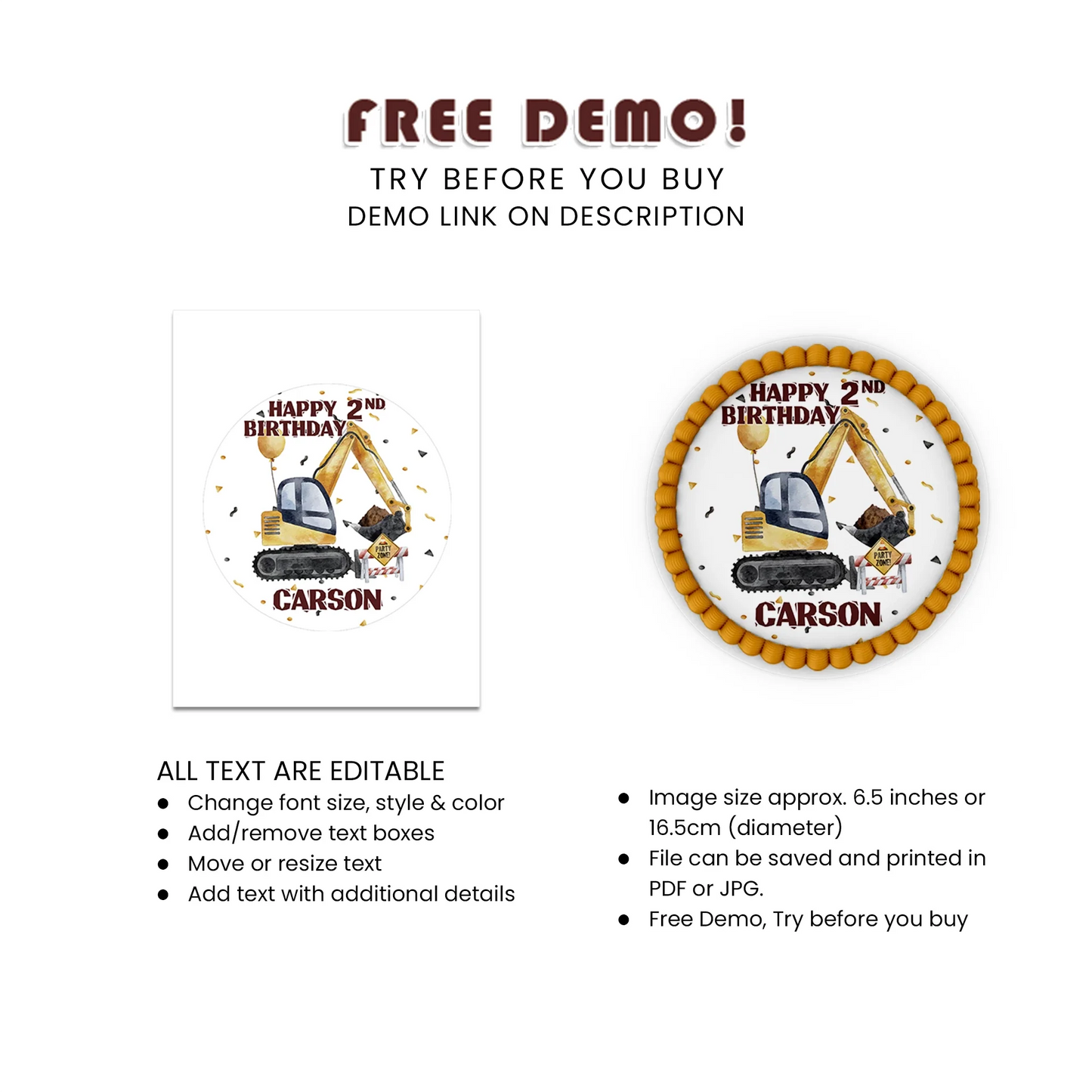 Construction Icing Sheet Cake Images