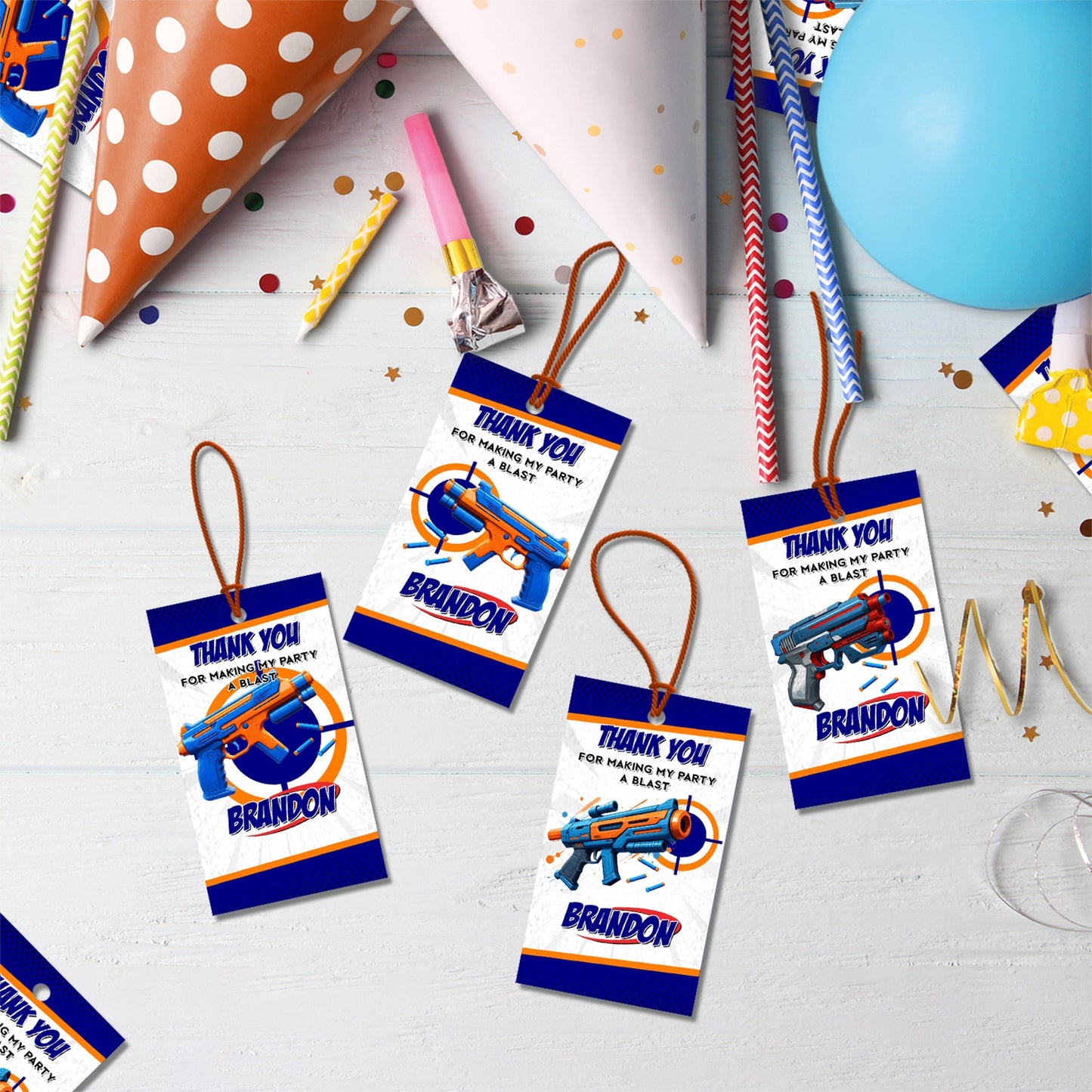 Nerf Birthday Decorations, Water Gun Party Supplies, Gun War Themed, Dart Gun Digital Template, Editable Dart Gun Image SVG PNG