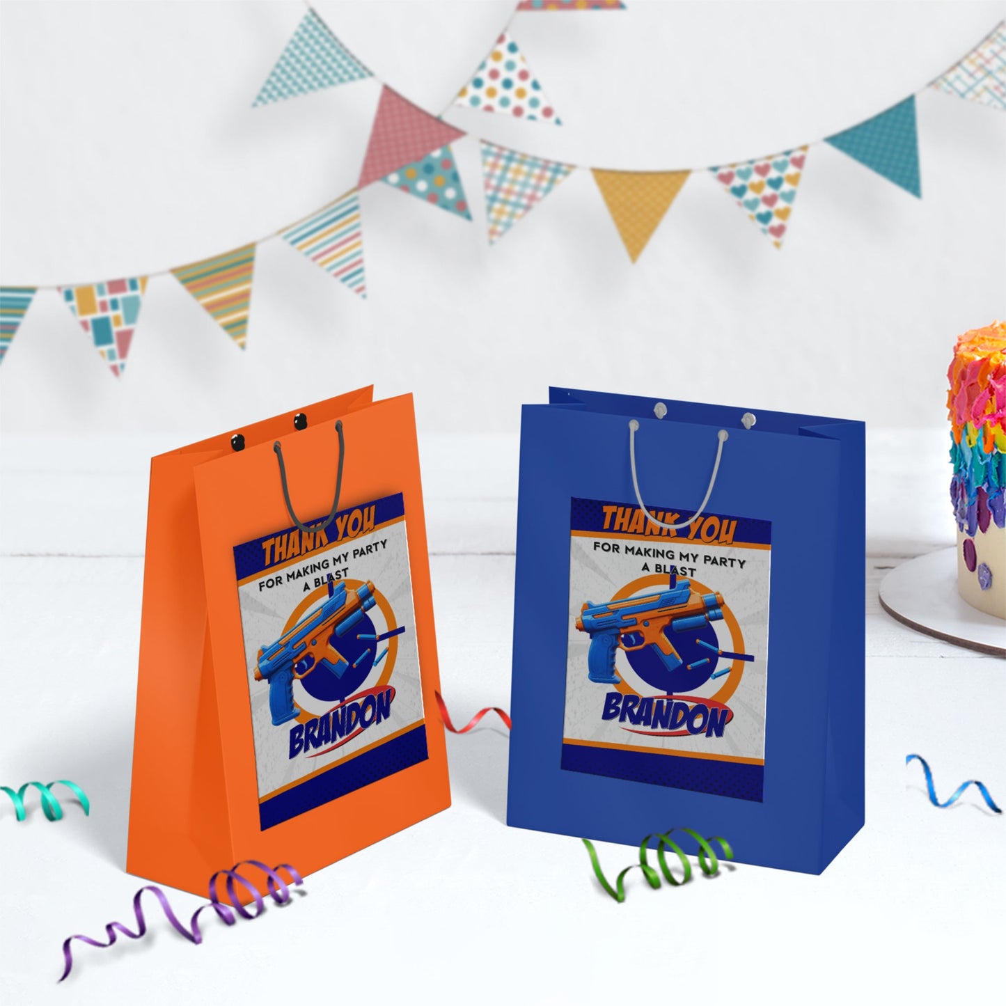 Nerf Birthday Decorations, Water Gun Party Supplies, Gun War Themed, Dart Gun Digital Template, Editable Dart Gun Image SVG PNG