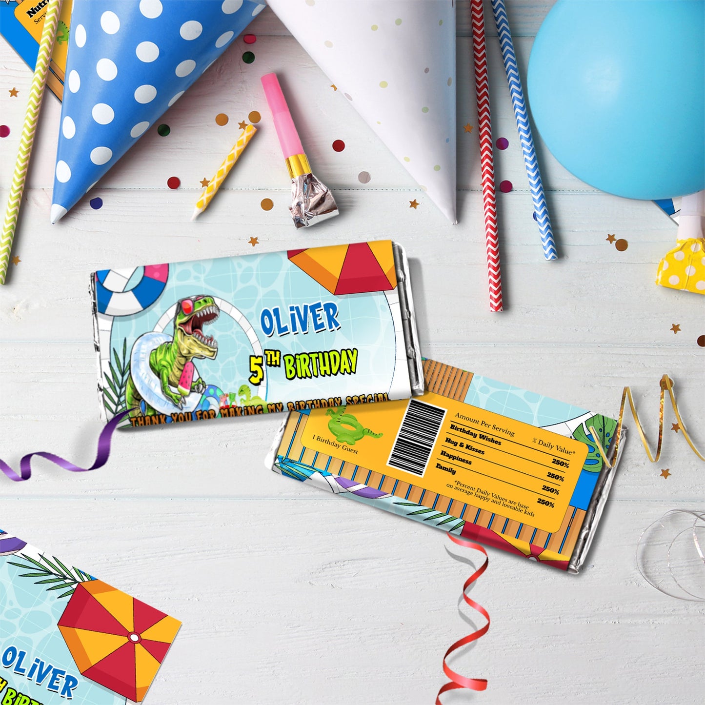 Dinosaur Birthday Decorations, Trex Party Supplies, Jurassic Park Themed, Dino Pool Party Digital Template, Editable Dinosaur Image SVG PNG
