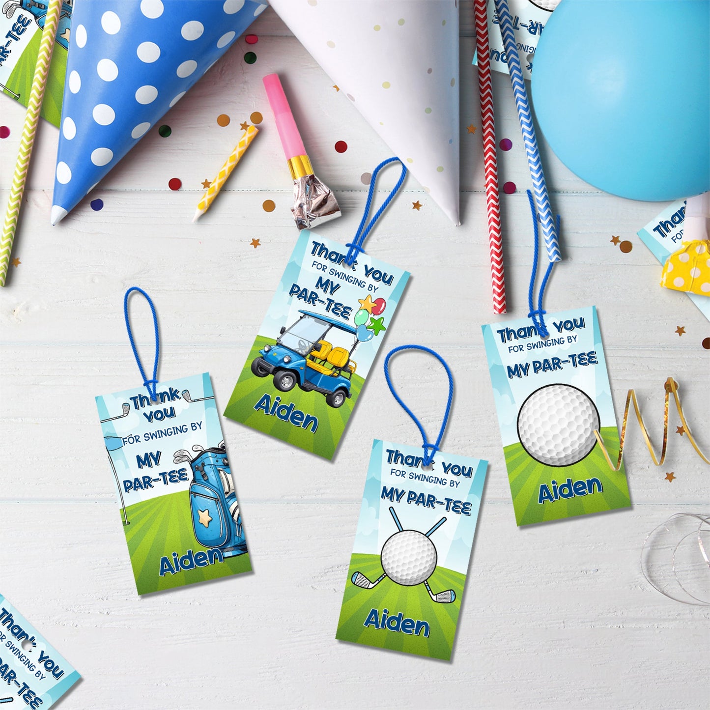 Golf Birthday Decorations, Mini Golf Party Supplies, Hole in One Birthday Themed, Golf Digital Template, Editable Golf Image SVG PNG