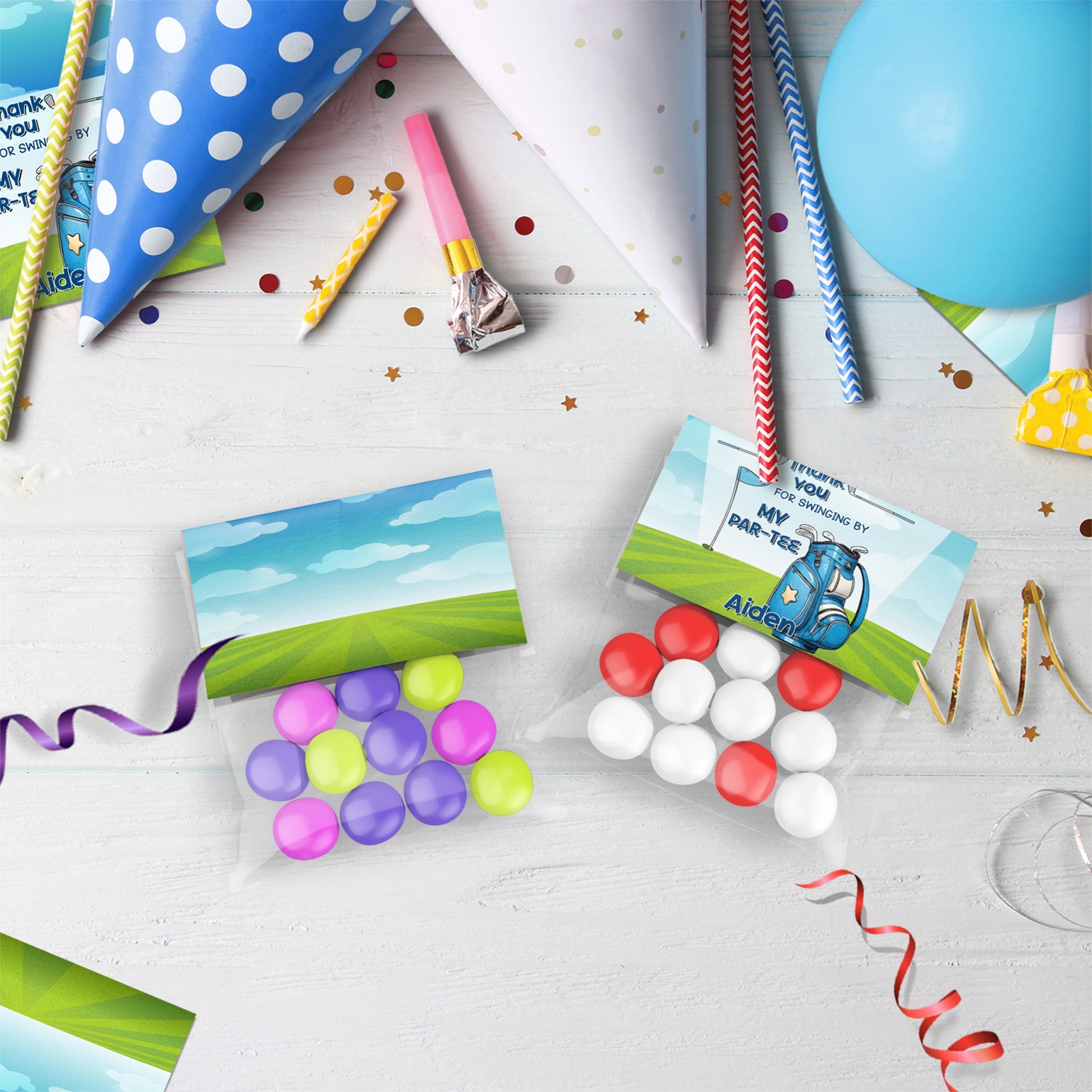 Golf Birthday Decorations, Mini Golf Party Supplies, Hole in One Birthday Themed, Golf Digital Template, Editable Golf Image SVG PNG