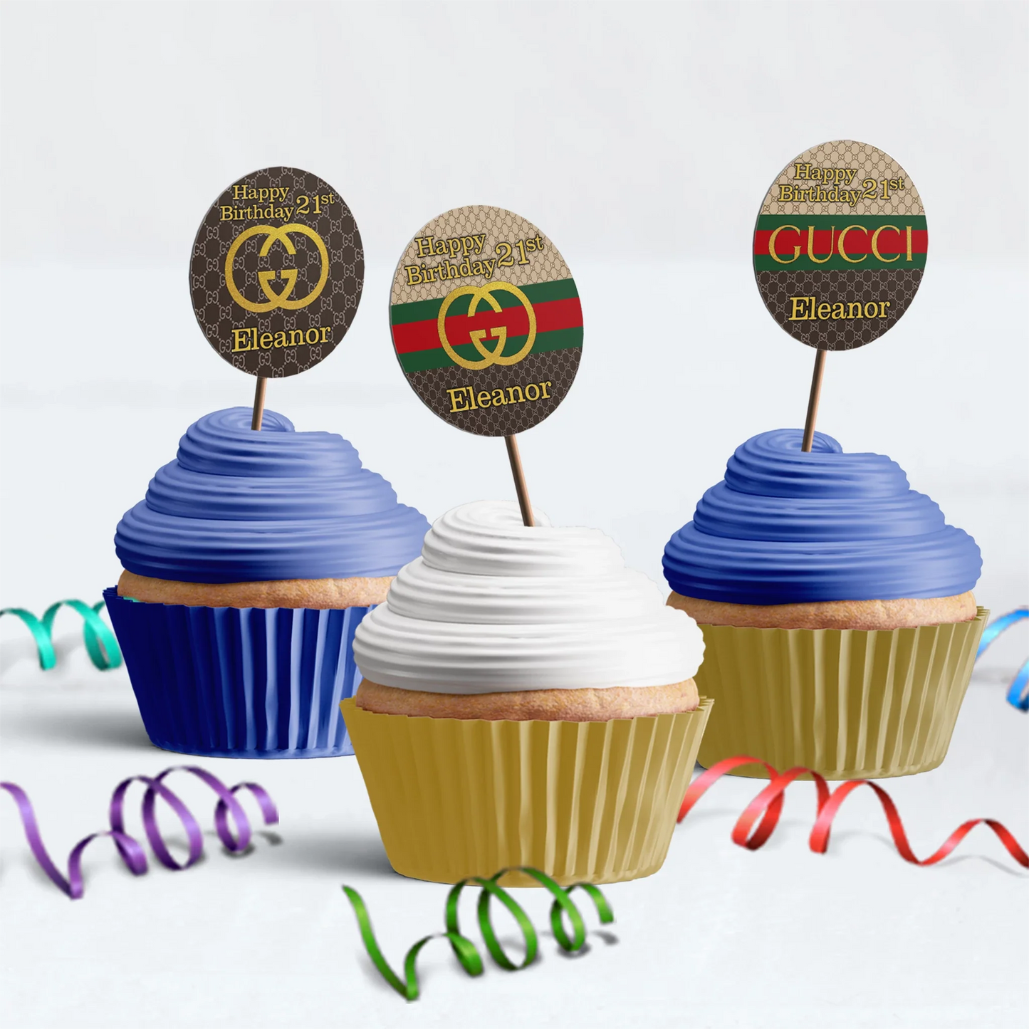 Gucci Inspired Birthday Decorations, Gucci Inspired Party Supplies, Gucci Inspired Themed, Gucci Style Inspired Digital Template, Editable Gucci Inspired Image SVG PNG