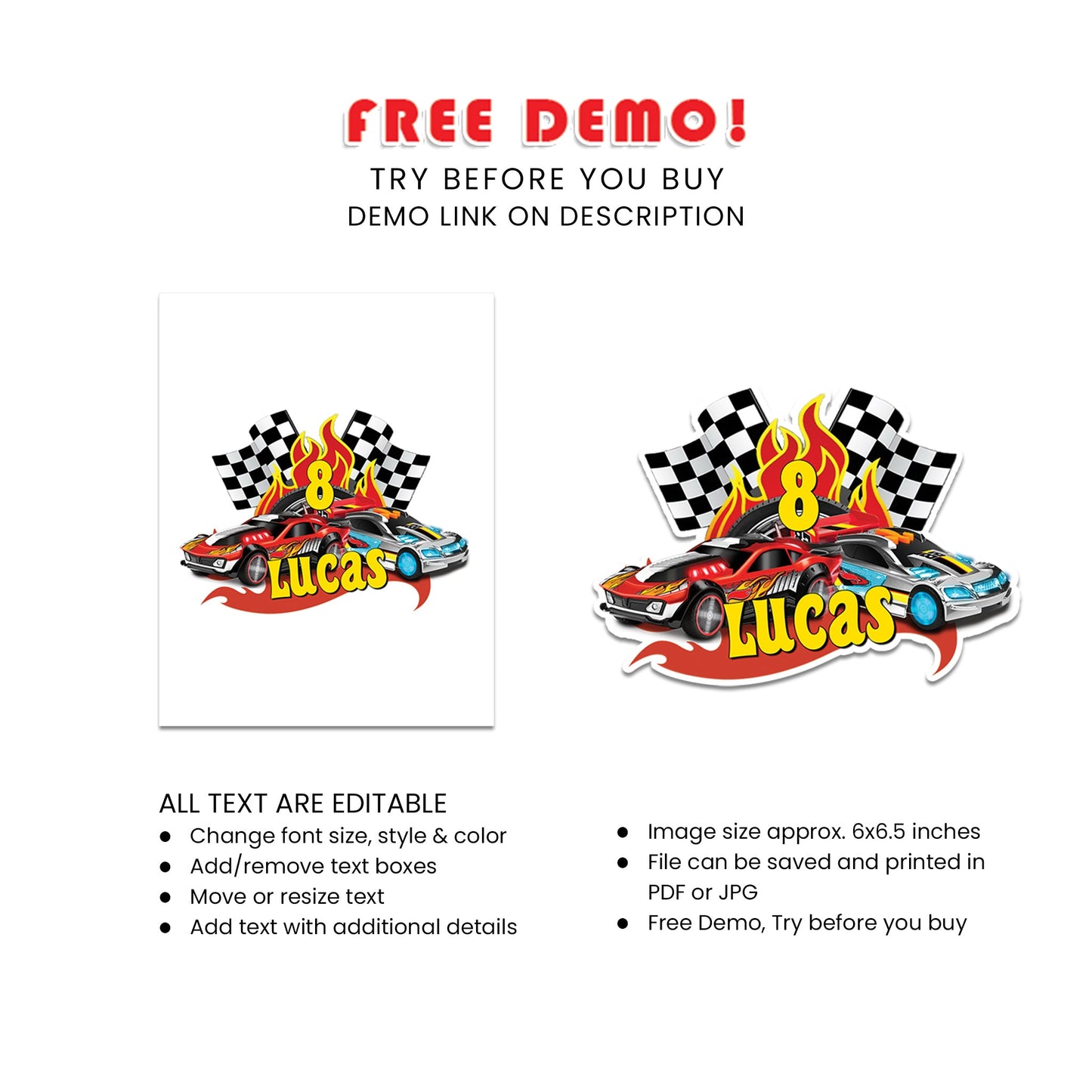 Add a Unique Touch to Your Celebration with Our Hot Wheels Personalized Cake Toppers
