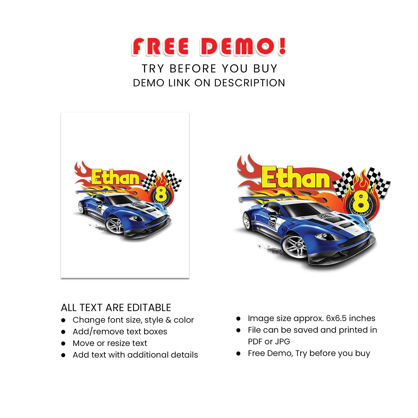Add a Unique Touch to Your Celebration with Our Hot Wheels Personalized Cake Toppers
