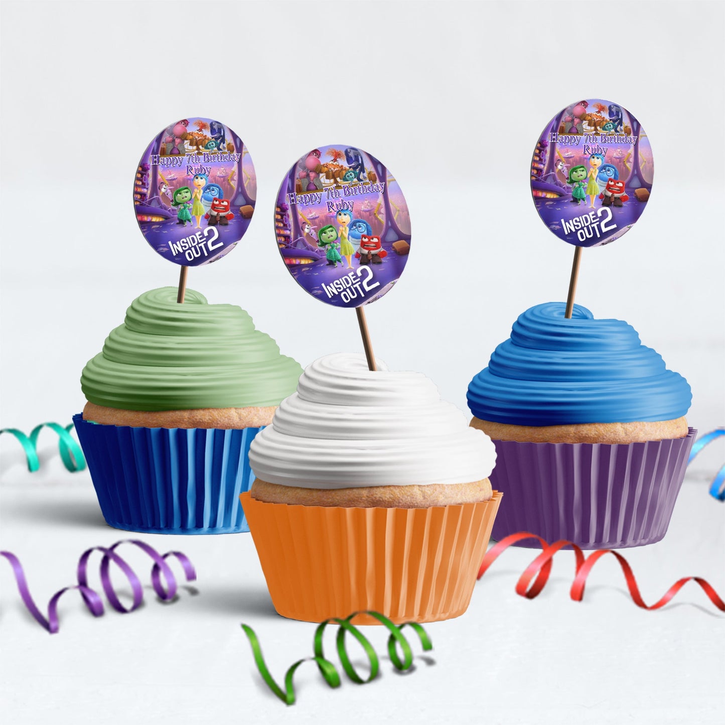 Inside Out Movie Birthday Decorations, Kids Movie Party Supplies, Inside Out Themed, Inside Out Digital Template, Editable Inside Out Movie Image SVG PNG