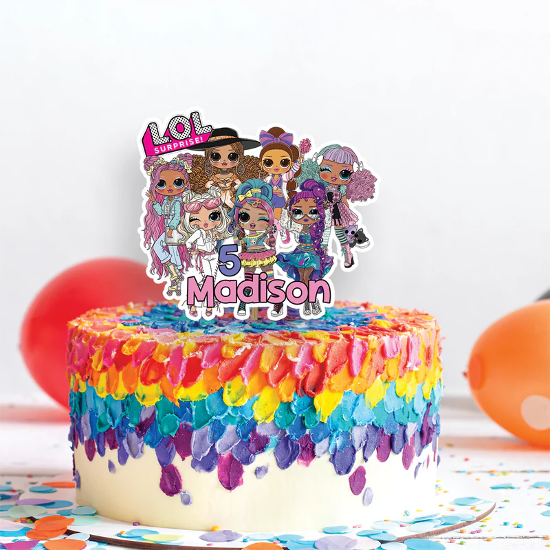 LOL Dolls Birthday Decorations, LOL Surprise Dolls Party Supplies, LOL Toys Themed, LOL Dolls Digital Template, Editable LOL Dolls Image SVG PNG