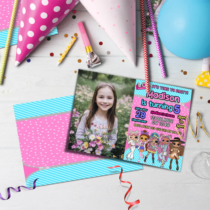 LOL Dolls Birthday Decorations, LOL Surprise Dolls Party Supplies, LOL Toys Themed, LOL Dolls Digital Template, Editable LOL Dolls Image SVG PNG