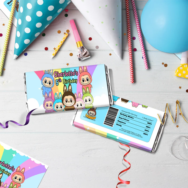 Labubu the monsters Birthday Decorations, Labubu Party Supplies, Labubu Themed, Labubu Digital Template, Editable Labubu Image SVG PNG