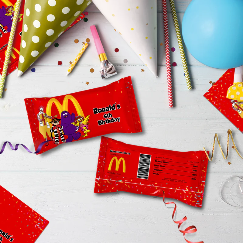 McDonalds Birthday Decorations, Big Mac Party Supplies, McDonalds Themed, McDonalds Digital Template, Editable McDonalds Image SVG PNG