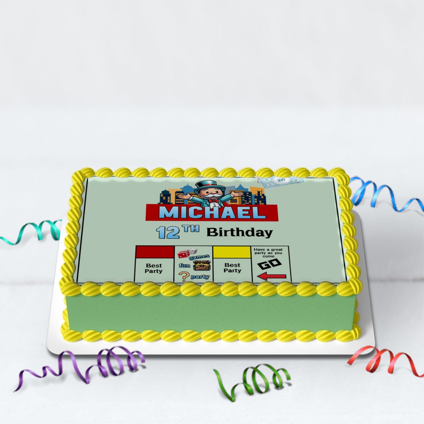 Monopoly Go Birthday Decorations, Monopoly Board Game Party Supplies, Sleepover Board Game Themed, Game Night Digital Template, Editable Monopoly Game Image SVG PNG