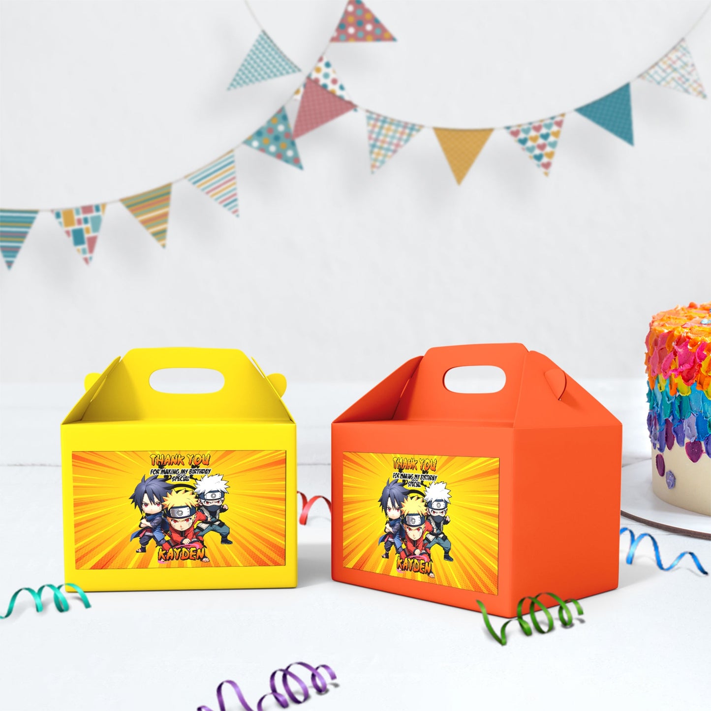Naruto Birthday Decorations, Anime Manga Ninja Party Supplies, Ninja Themed, Naruto Digital Template, Editable Naruto Image SVG PNG
