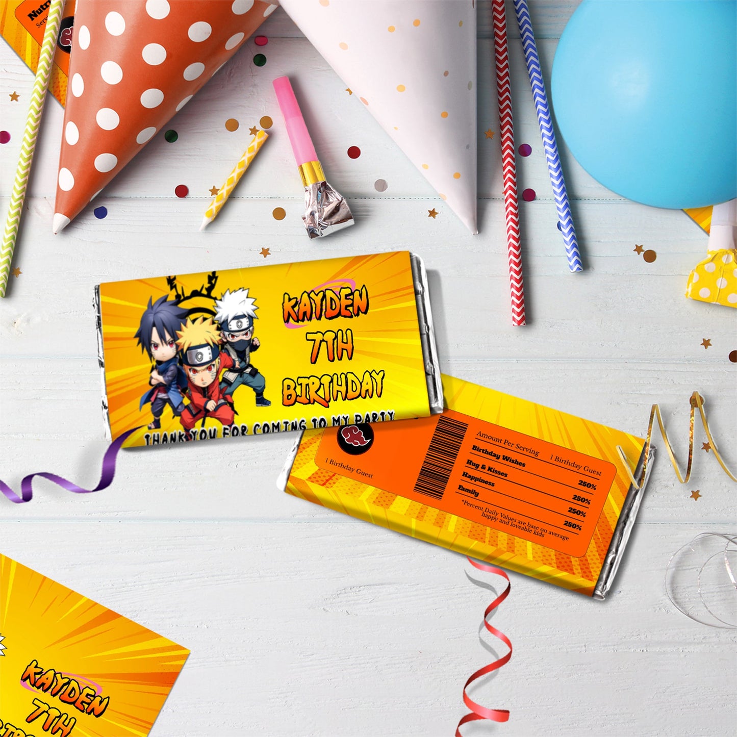 Naruto Birthday Decorations, Anime Manga Ninja Party Supplies, Ninja Themed, Naruto Digital Template, Editable Naruto Image SVG PNG
