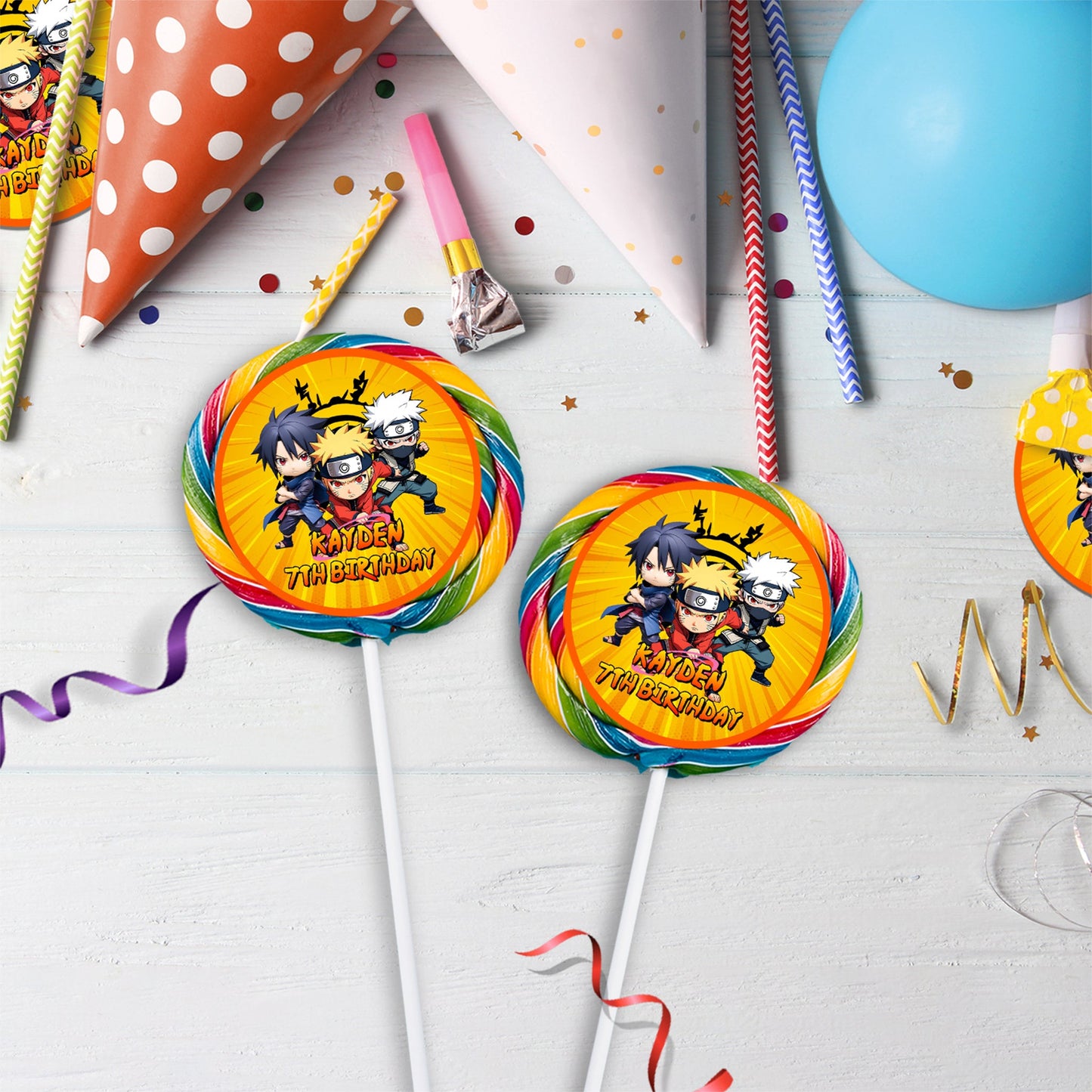 Naruto Birthday Decorations, Anime Manga Ninja Party Supplies, Ninja Themed, Naruto Digital Template, Editable Naruto Image SVG PNG