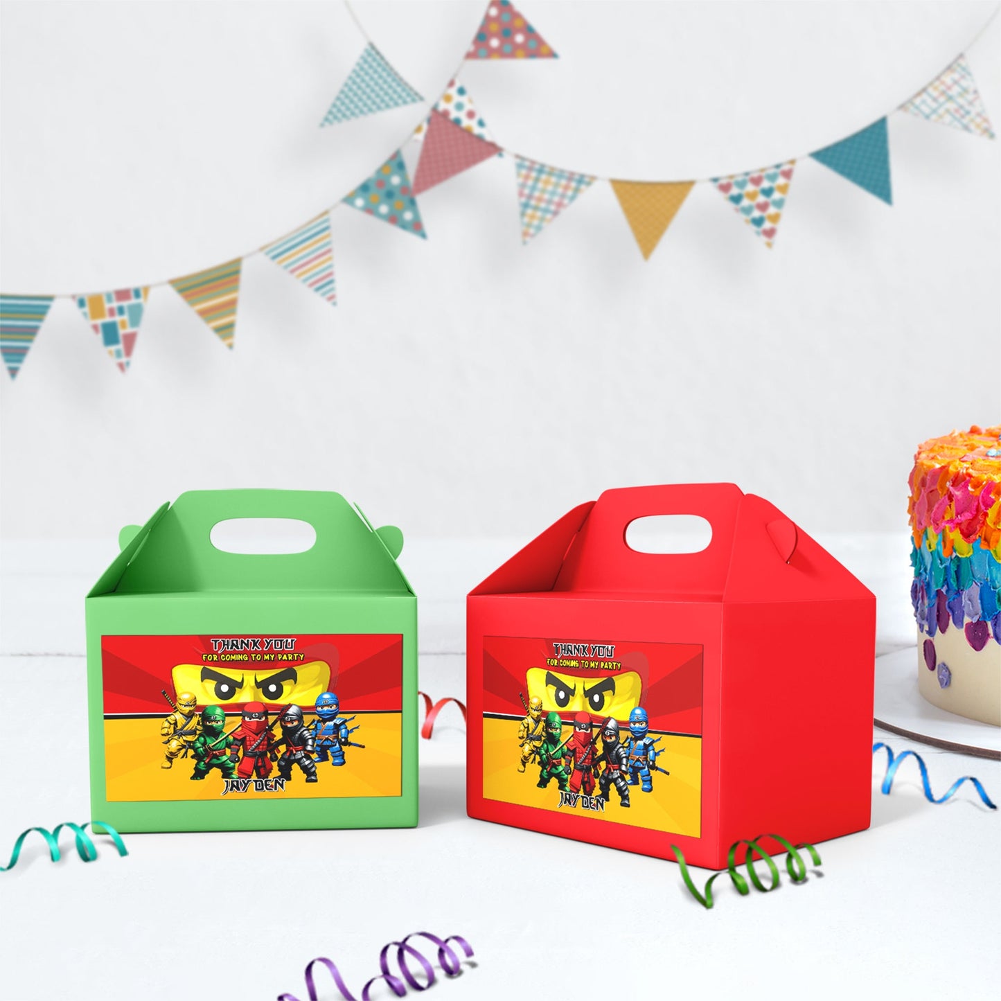 Ninjago Birthday Decorations, Lego Ninja Party Supplies, Ninja Themed, Ninja Lego Digital Template, Editable Ninja Figure Image SVG PNG