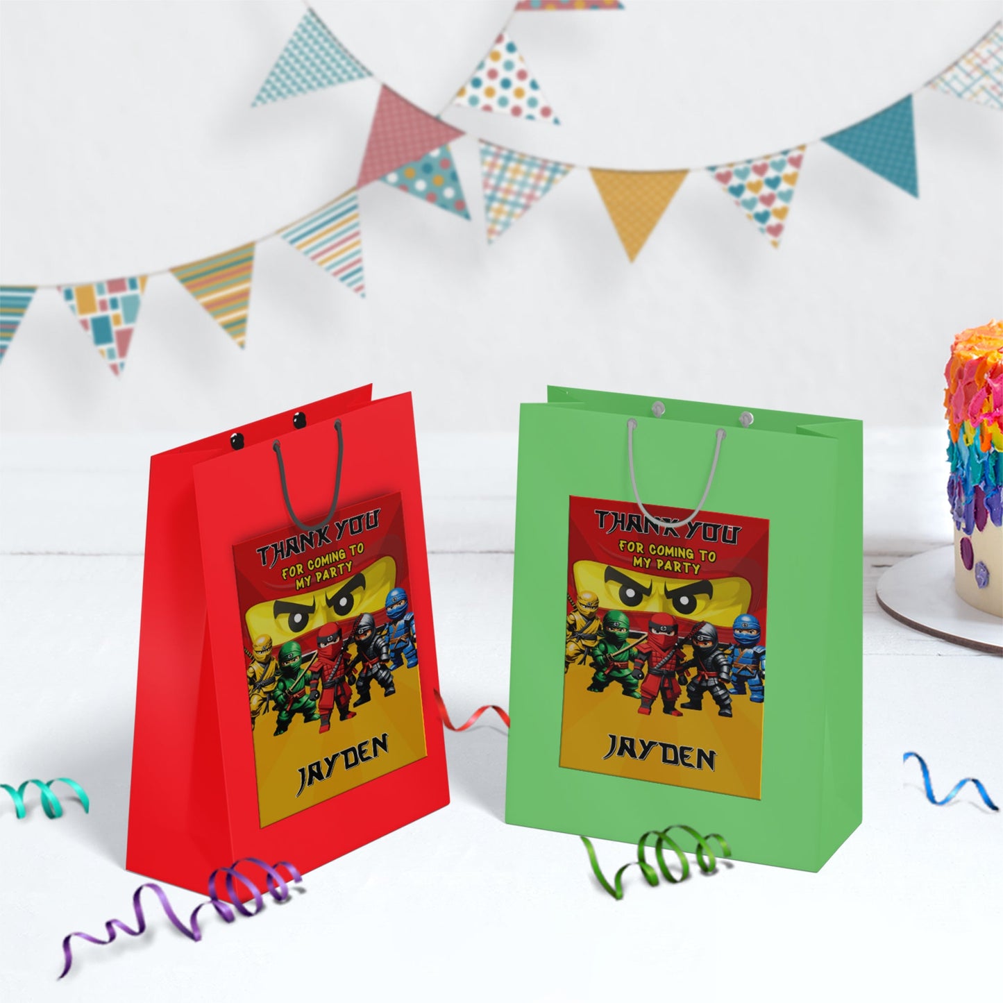 Ninjago Birthday Decorations, Lego Ninja Party Supplies, Ninja Themed, Ninja Lego Digital Template, Editable Ninja Figure Image SVG PNG