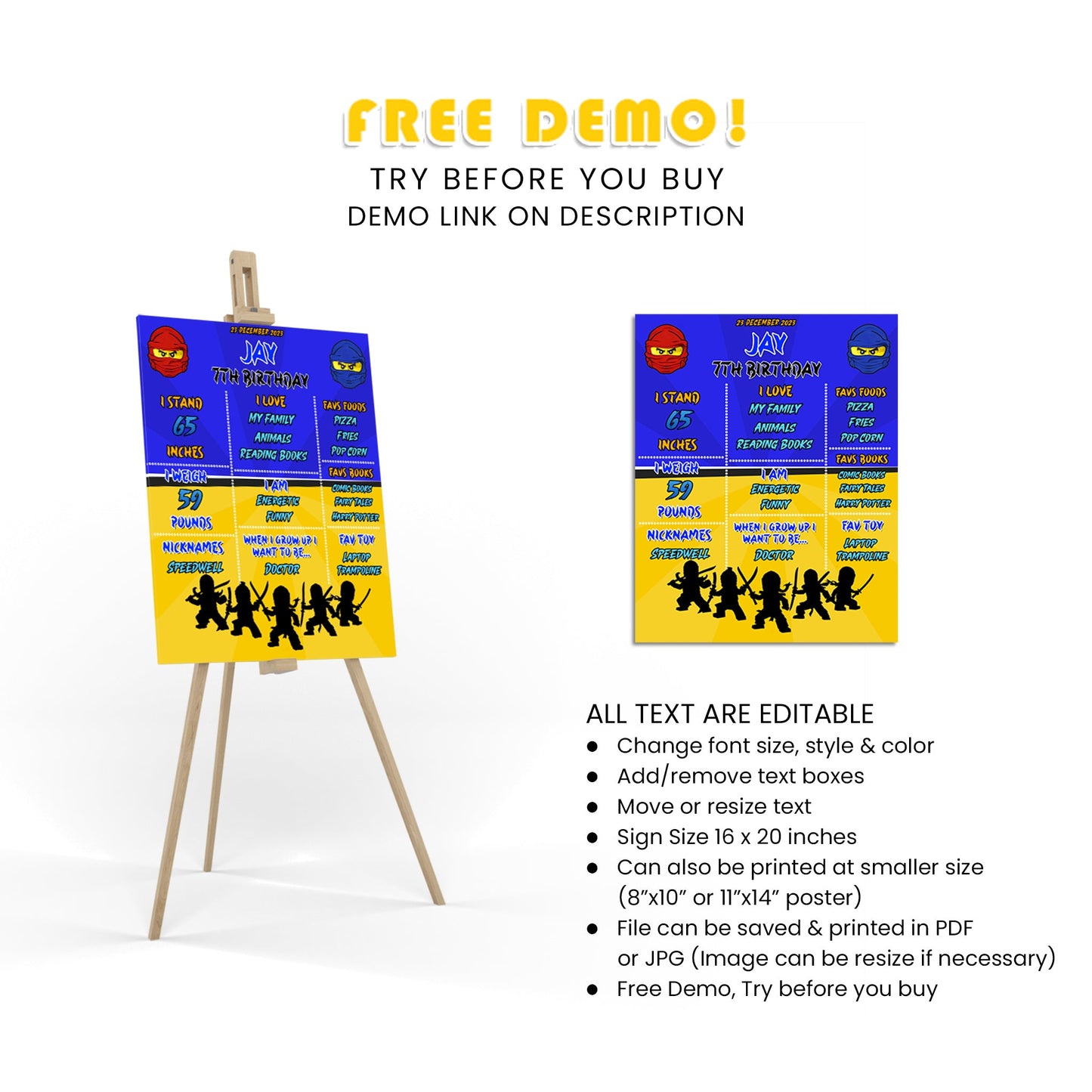 Celebrate Your Milestones with Our Ninjago Milestone Poster