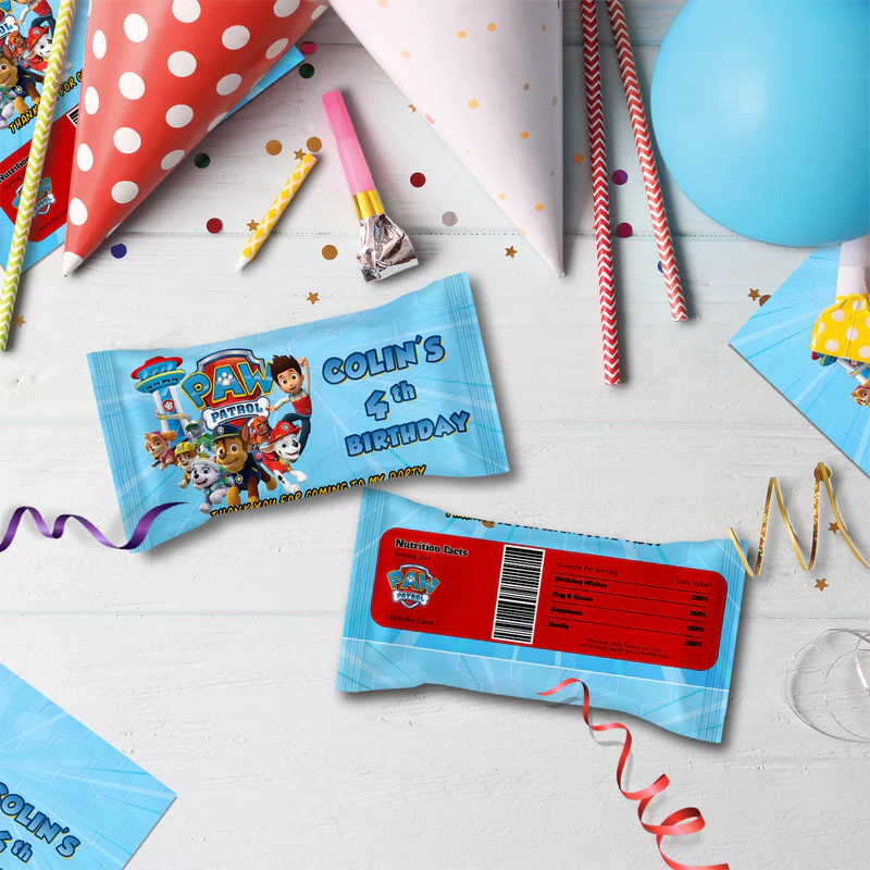 Paw Patrol Birthday Decorations, Rocky Zuma Party Supplies, Rubble & Crew Themed, Paw Patrol Digital Template, Editable Paw Patrol Image SVG PNG