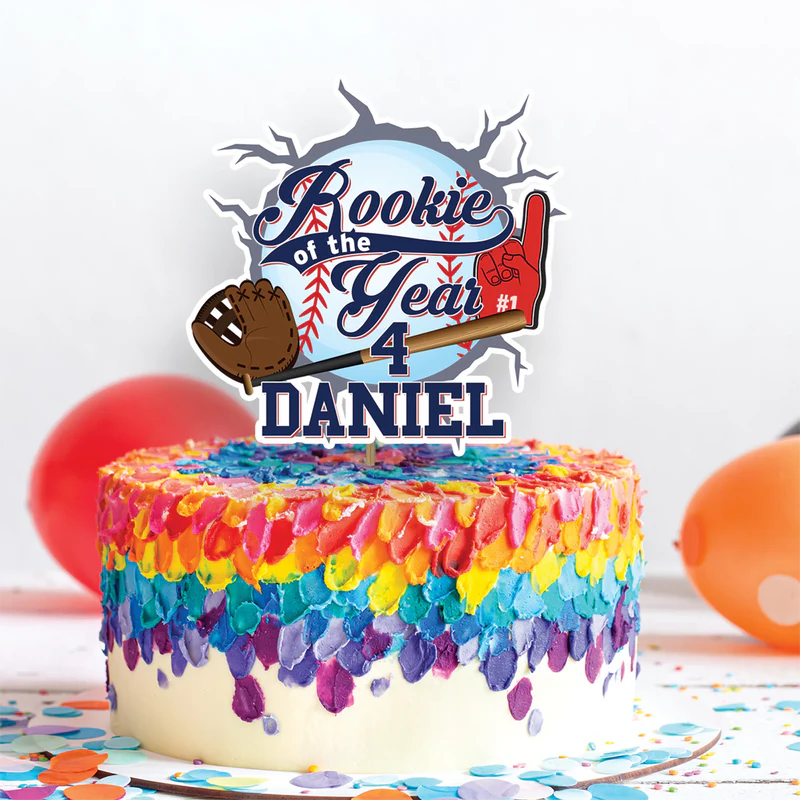Rookie of The Year Birthday Decorations, MVP Sport Party Supplies, Baseball Themed, Rookie of the Year Digital Template, Editable Rookie of the Year Image SVG PNG
