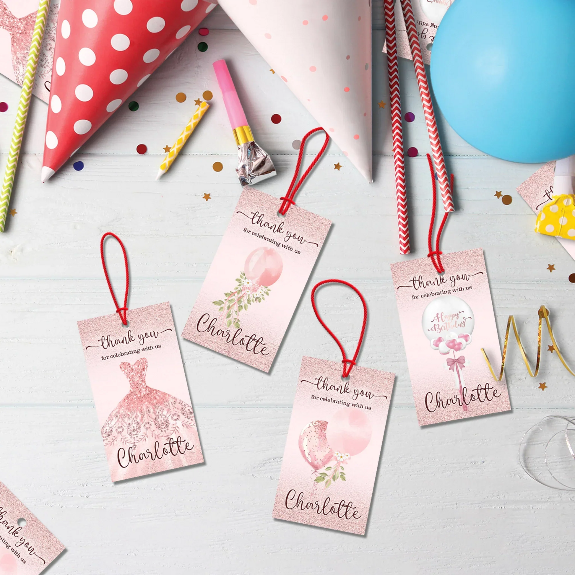 18th birthday Birthday Decorations, 16th birthday Party Supplies, Teen Birthday Themed, Adult Birthday Digital Template, Editable Rose Gold Image SVG PNG
