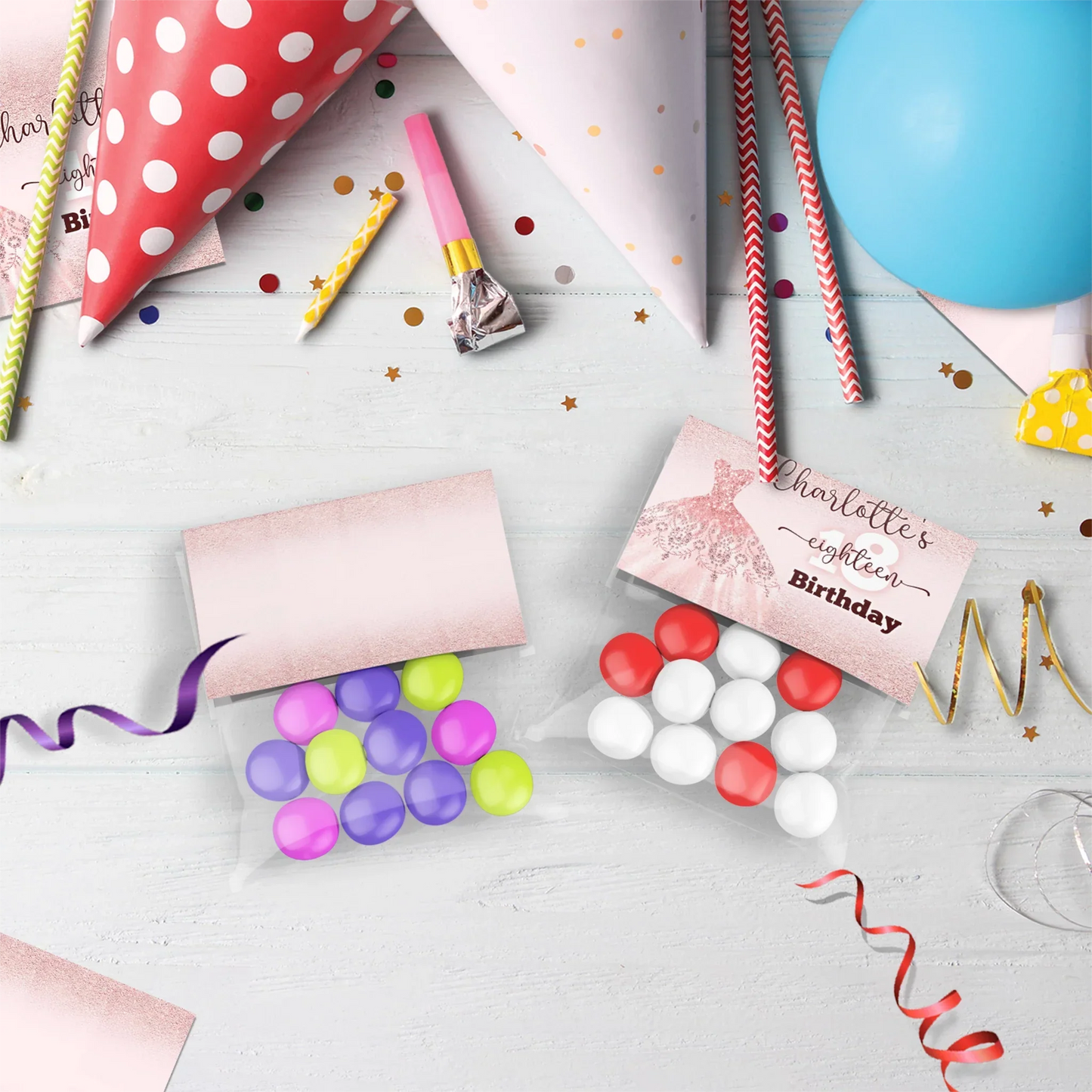 18th birthday Birthday Decorations, 16th birthday Party Supplies, Teen Birthday Themed, Adult Birthday Digital Template, Editable Rose Gold Image SVG PNG