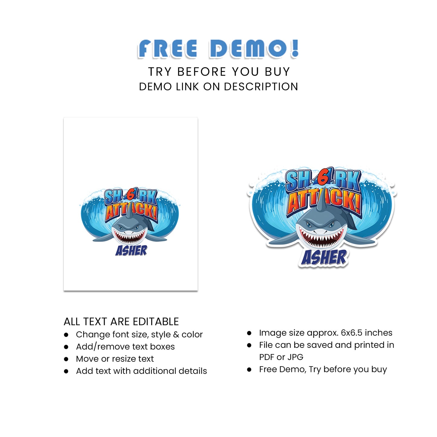 Custom Shark Cake Toppers for Themed Parties - Make Your Cake Stand Out