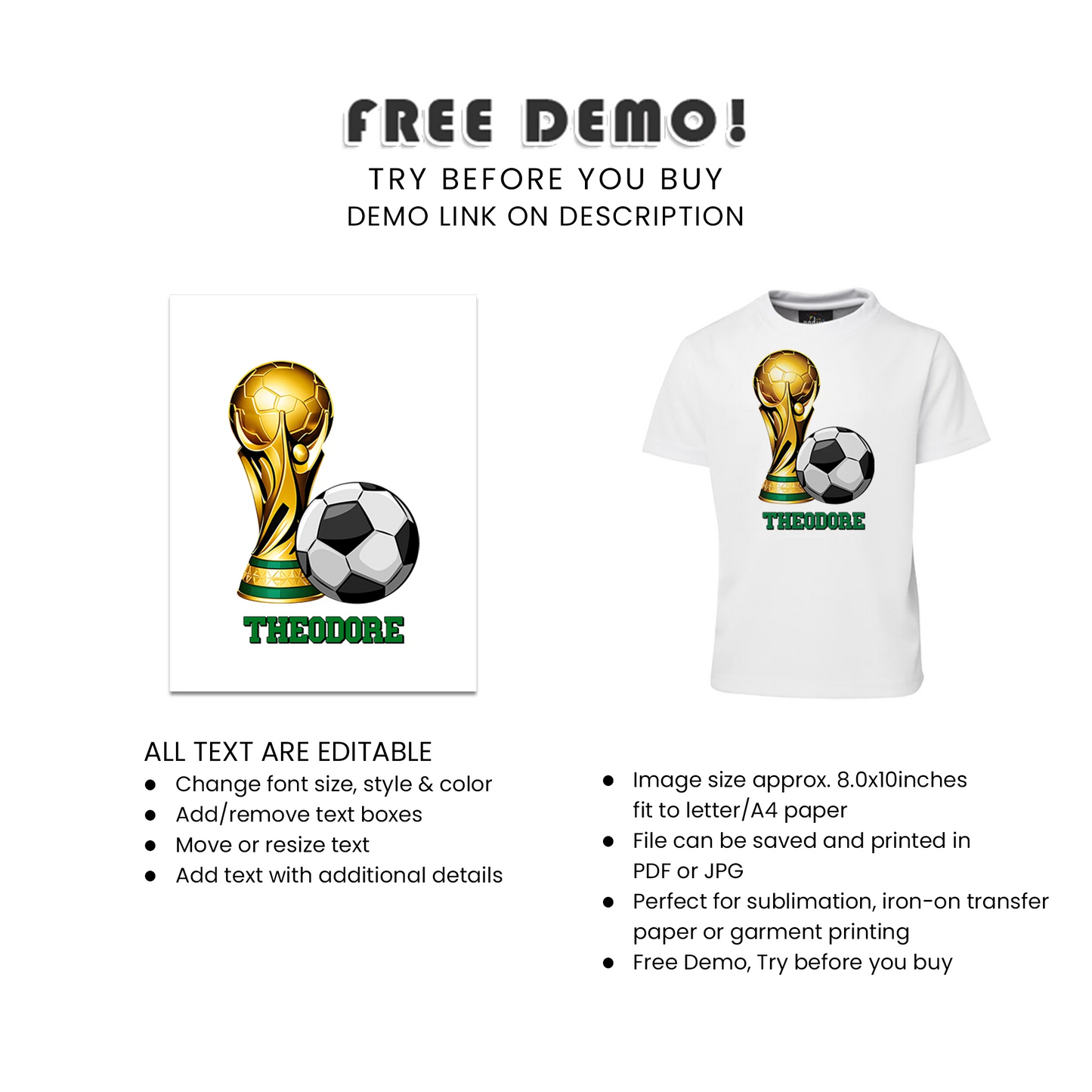 Soccer sublimation t-shirt personalized soccer theme party shirt