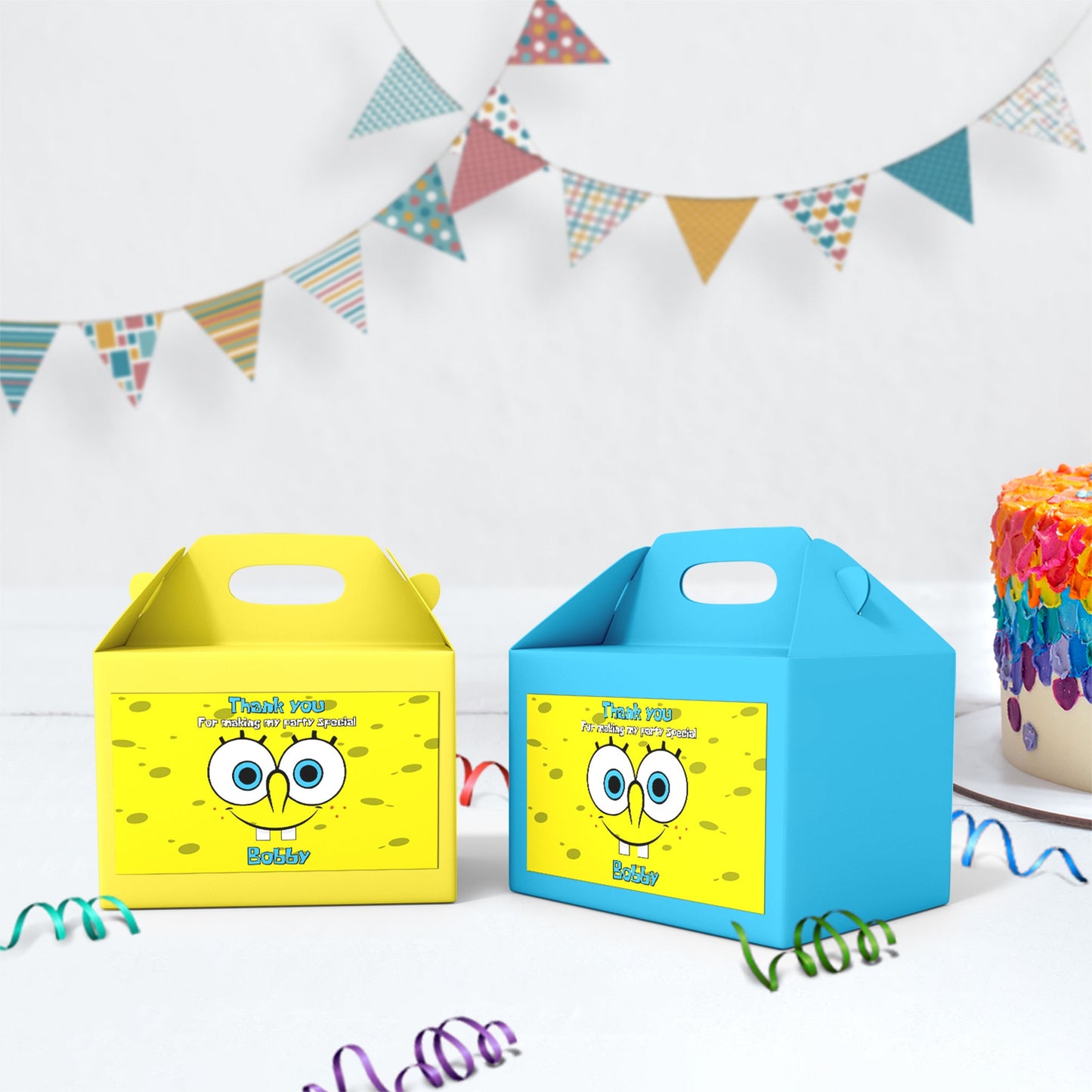 Spongebob SquarePants Birthday Decorations, Mr. Krabs Party Supplies, Patrick Star Themed, Spongebob Digital Template, Editable SpongeBob Image SVG PNG