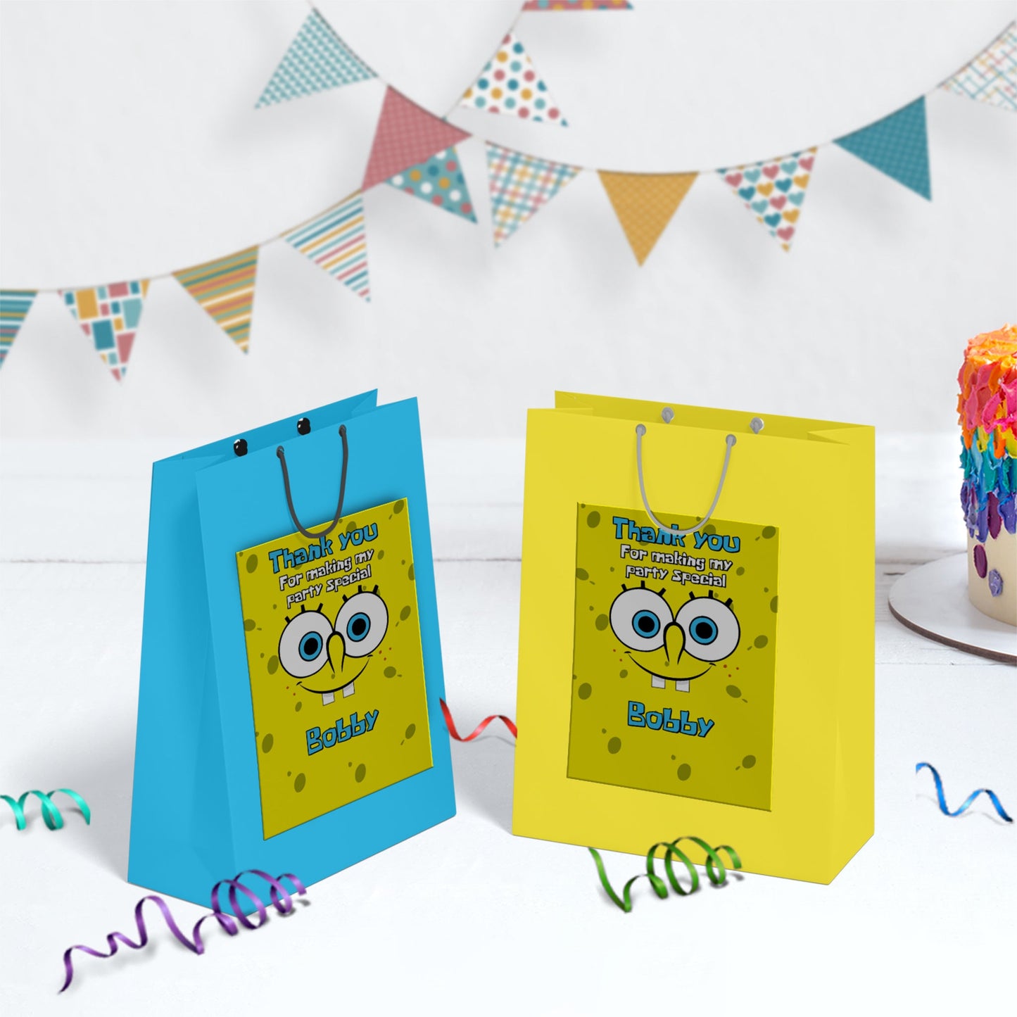 Spongebob SquarePants Birthday Decorations, Mr. Krabs Party Supplies, Patrick Star Themed, Spongebob Digital Template, Editable SpongeBob Image SVG PNG