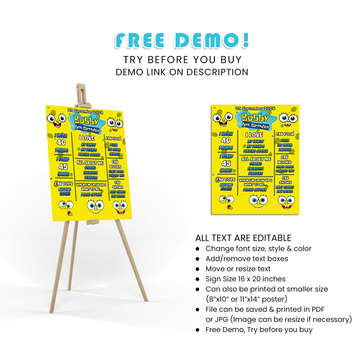 Celebrate Your Milestones with Spongebob Milestone Poster