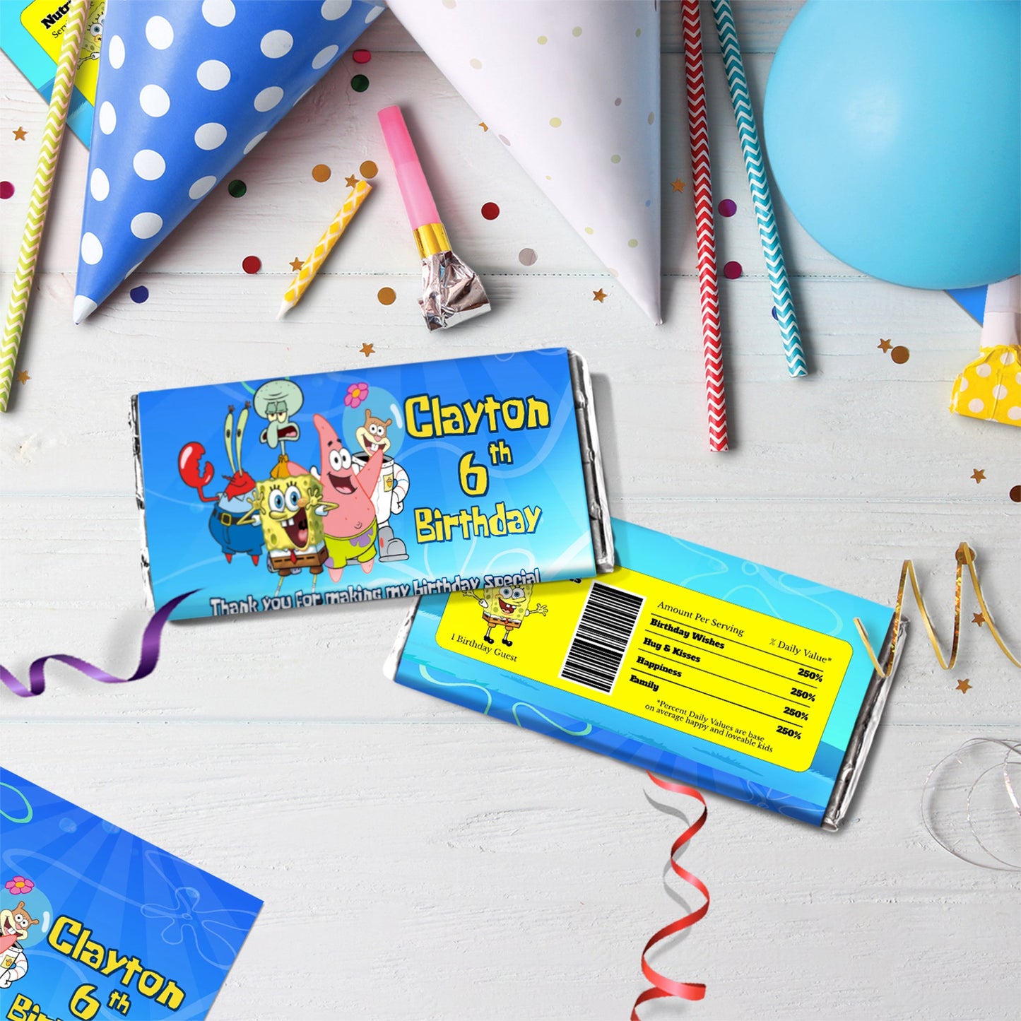 Spongebob SquarePants Birthday Decorations, Mr. Krabs Party Supplies, Patrick Star Themed, Spongebob Digital Template, Editable Spongebob Image SVG PNG