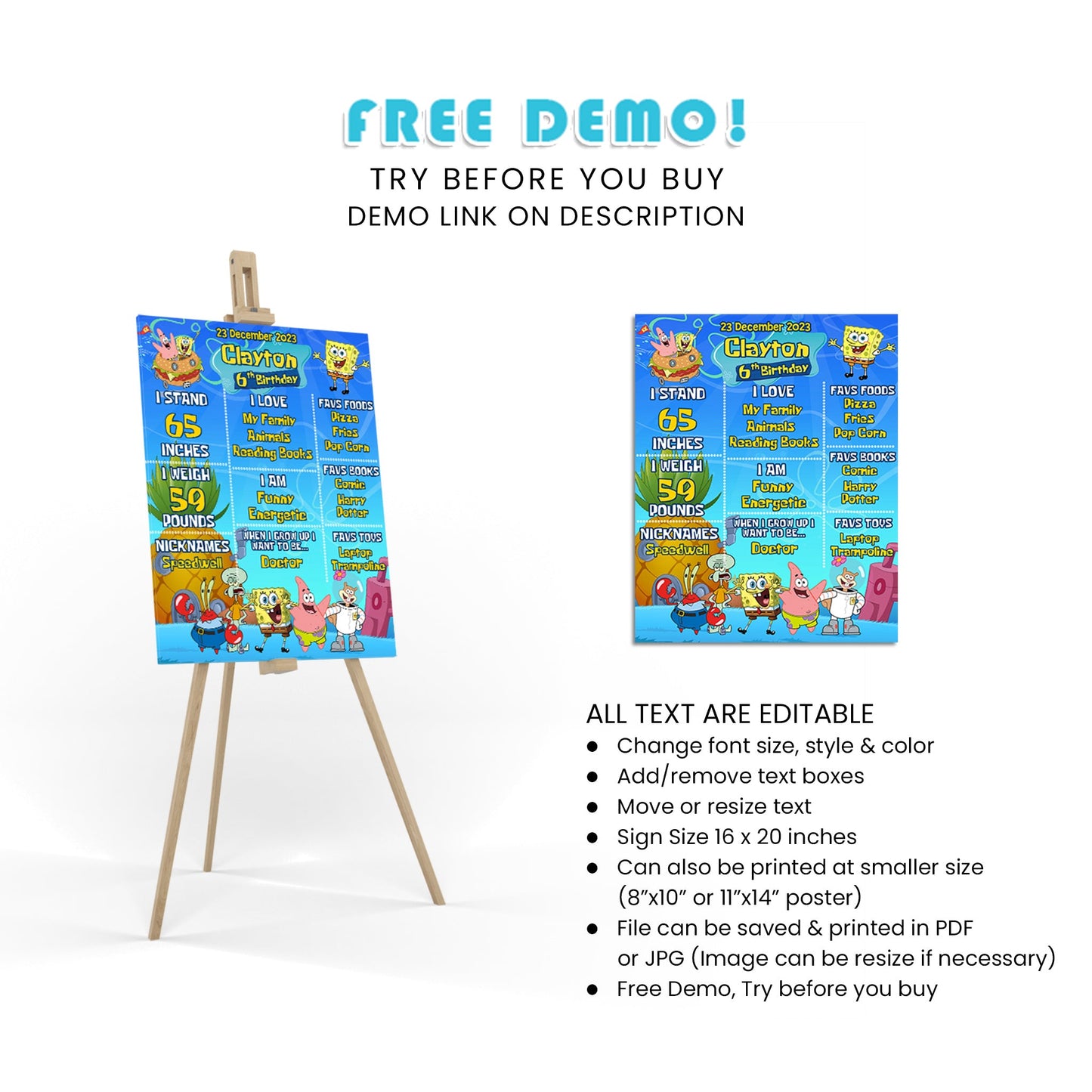 Celebrate Your Milestones with Spongebob Milestone Poster