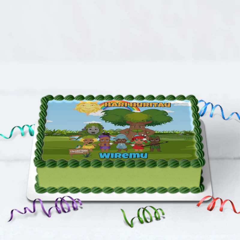 Takaro Tribe Birthday Decorations, Maori series Party Supplies, Te Reo Maori Themed, Hari Huritau Digital Template, Editable Takaro Tribe Image SVG PNG