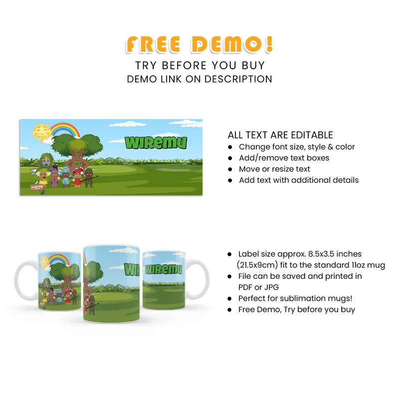 Takaro Tribe Sublimation Mug Personalized Birthday Gift Idea