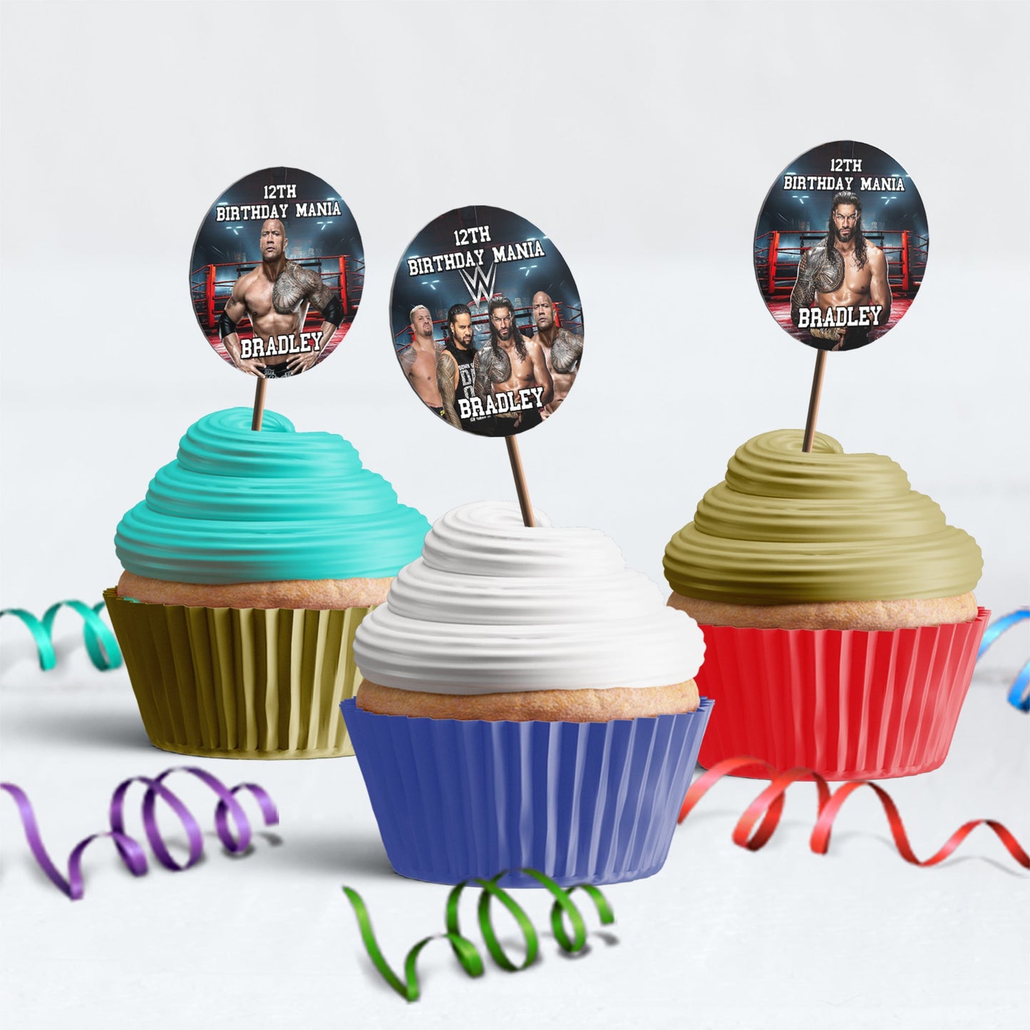 WWE WrestleMania Birthday Decorations, Smackdown Party Supplies, Royal Rumble Themed, The Bloodline Digital Template, Editable WWE The Bloodline Image SVG PNG