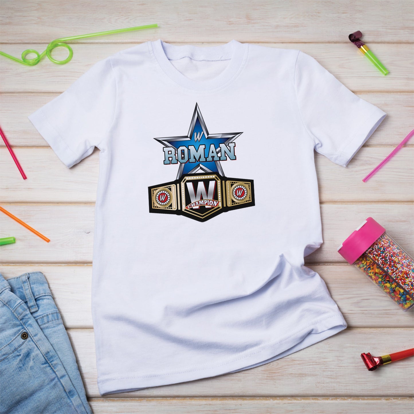 WWE WrestleMania Birthday Decorations, Wrestler Party Supplies, Birthday Mania Themed, Pro Wrestling Digital Template, Editable Wrestle Image SVG PNG