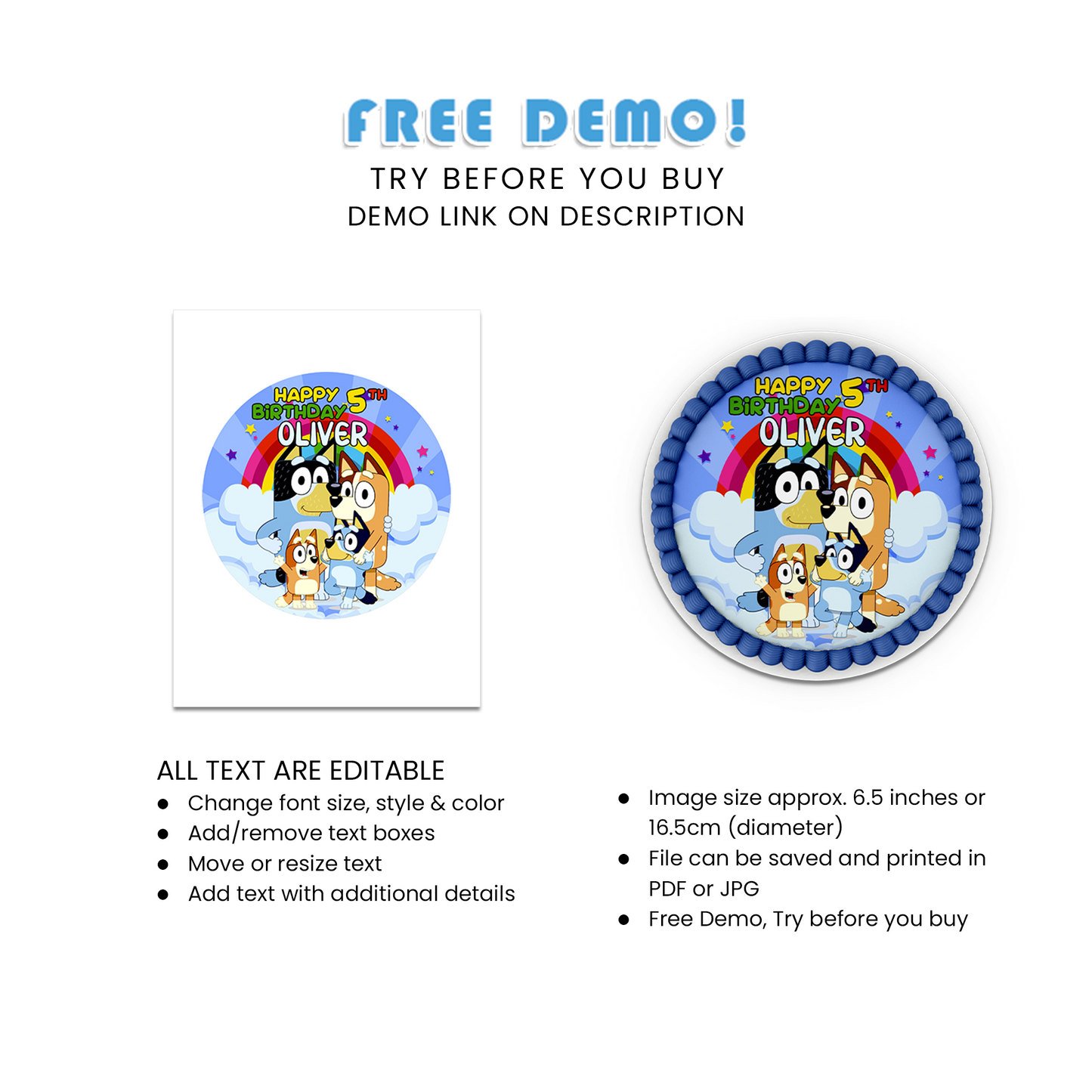 Bluey Birthday Decorations, Bluey TV Show Party Supplies, Bluey Netflix, Blue, Bluey SVG