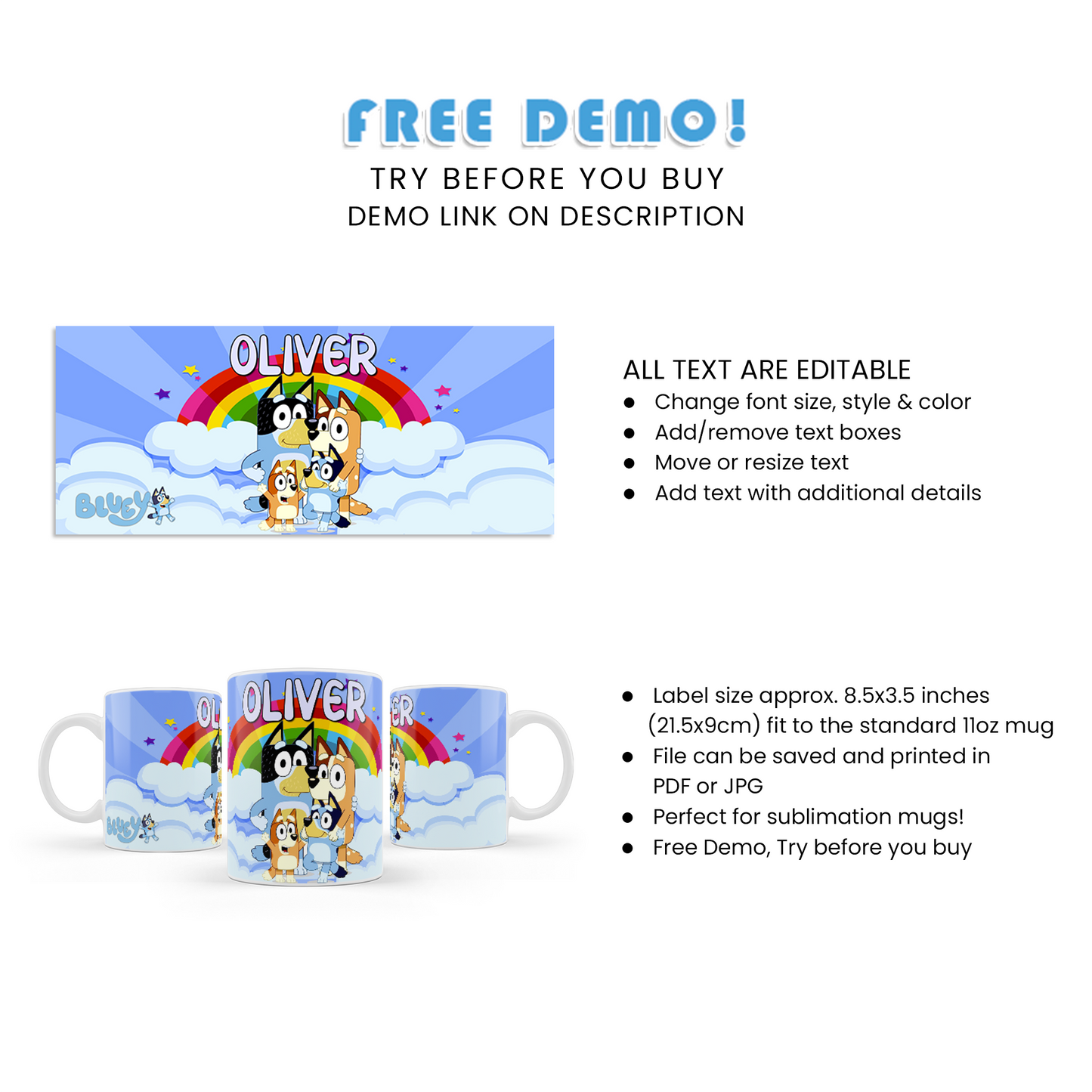 Bluey Birthday Decorations, Bluey TV Show Party Supplies, Bluey Netflix, Blue, Bluey SVG