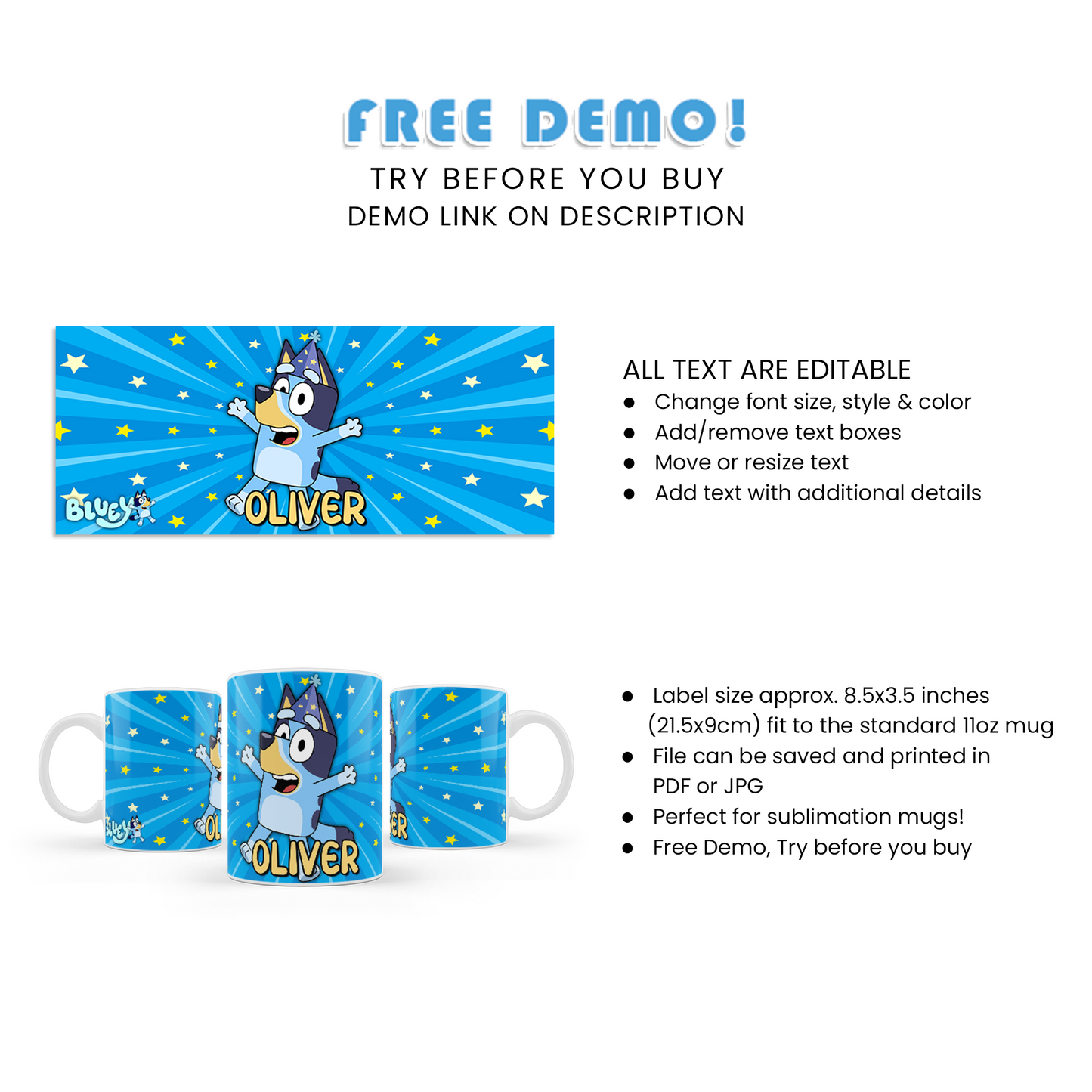 Bluey Birthday Decorations, Bluey TV Show Party Supplies, Bluey Netflix, Blue, Bluey SVG