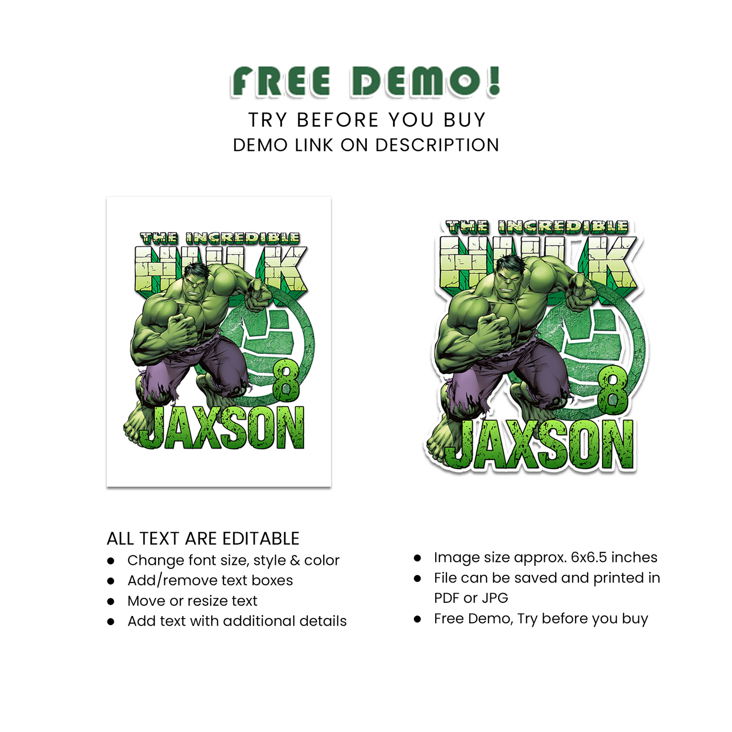 Personalized Incredible Hulk Cake Toppers for Birthday Parties - Make Your Party Memorable