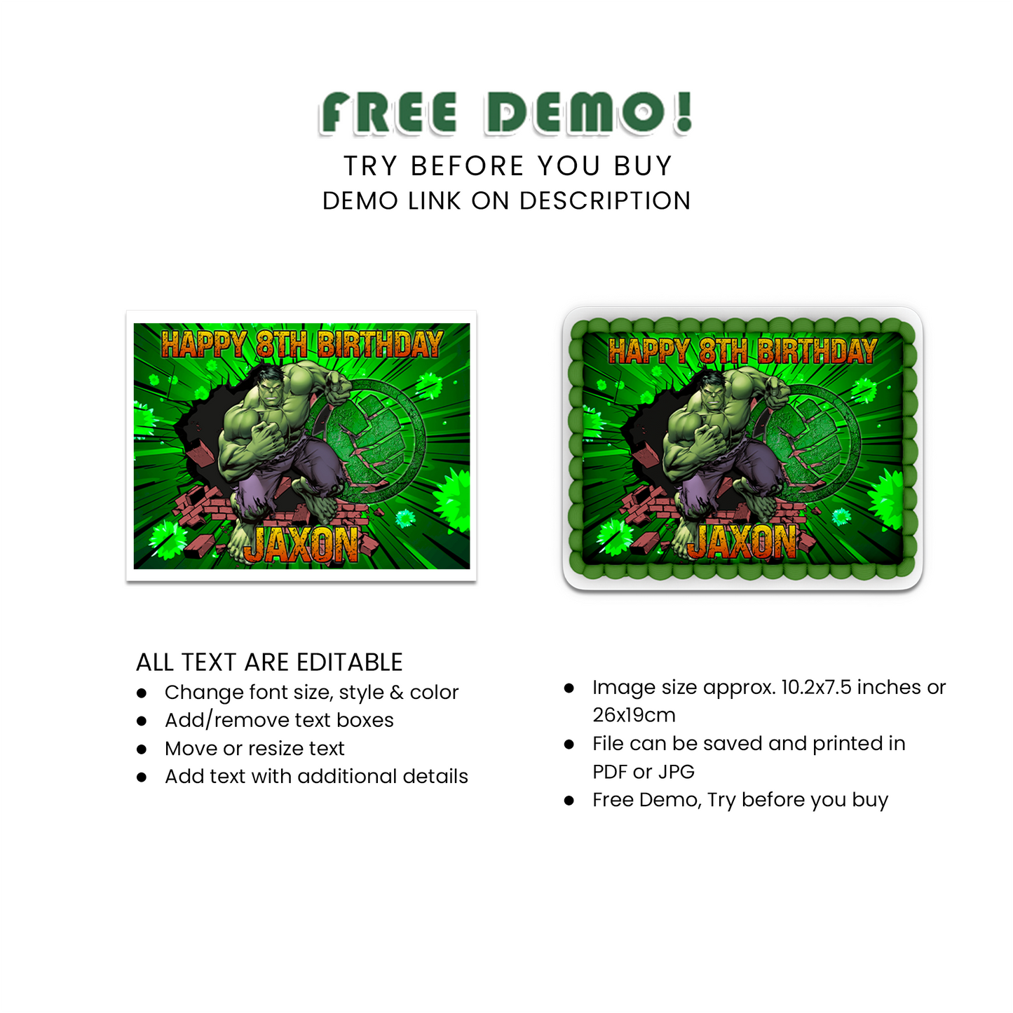 Hulk Birthday Decorations, Marvel The Avenger Party Supplies, Superhero, Hulk Hands, The Incredible Hulk SVG