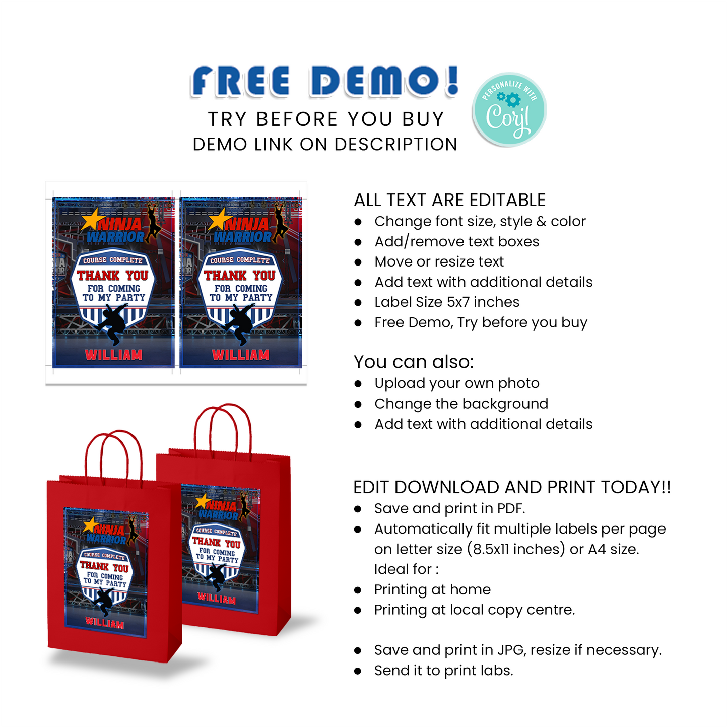 Make Your Gifts Stand Out, Impress Your Guests with Our Gift Bag Label