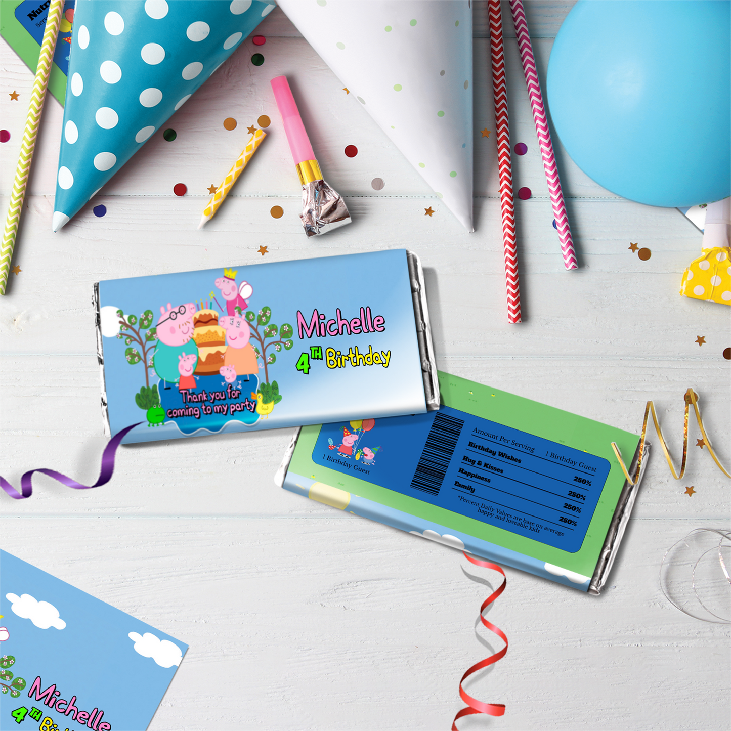 Peppa Pig Birthday Decorations, George Pig Party Supplies, Cartoon Series Themed, Preschool Series Digital Template, Editable Peppa Pig Image SVG PNG